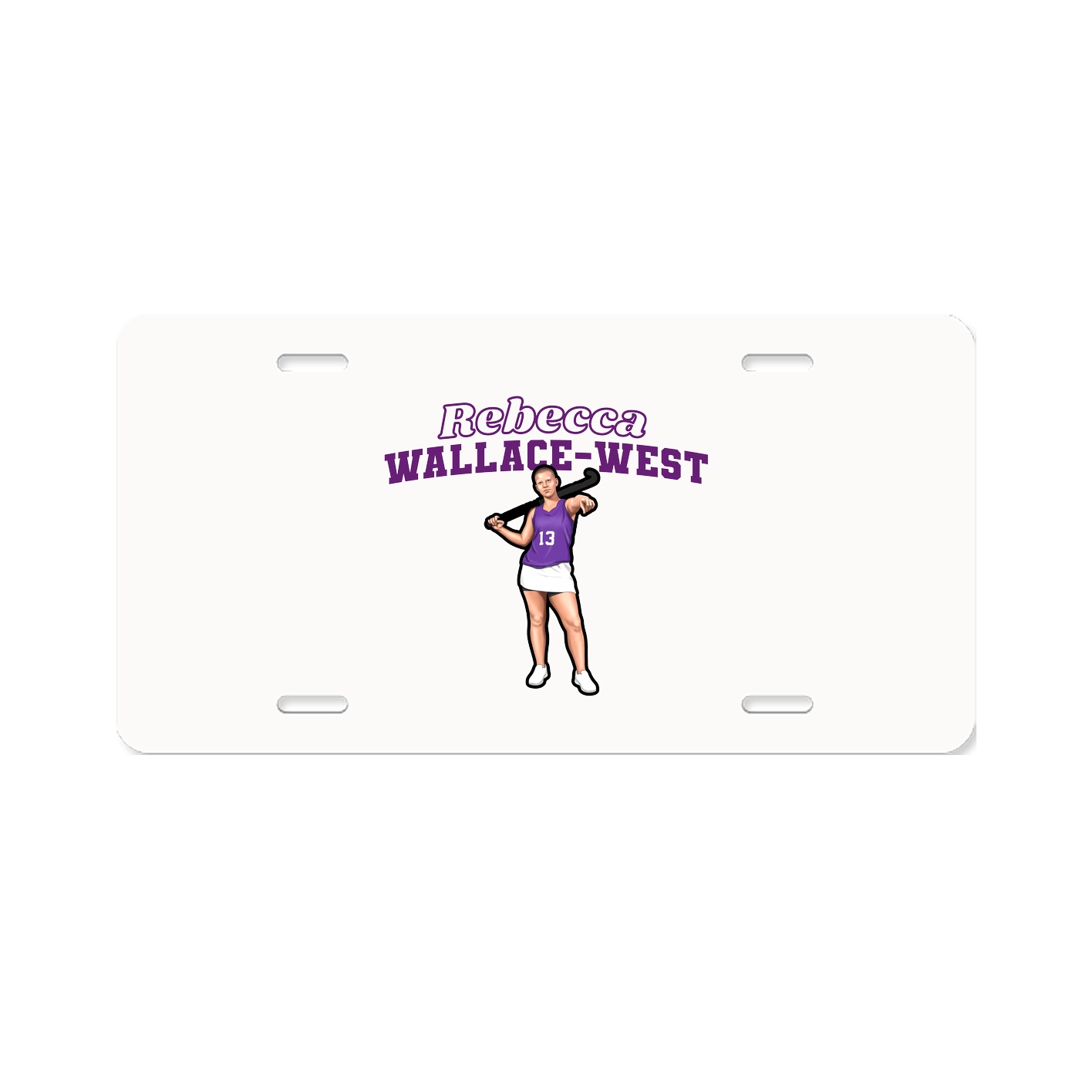 License Plate — Name Arch in Classic