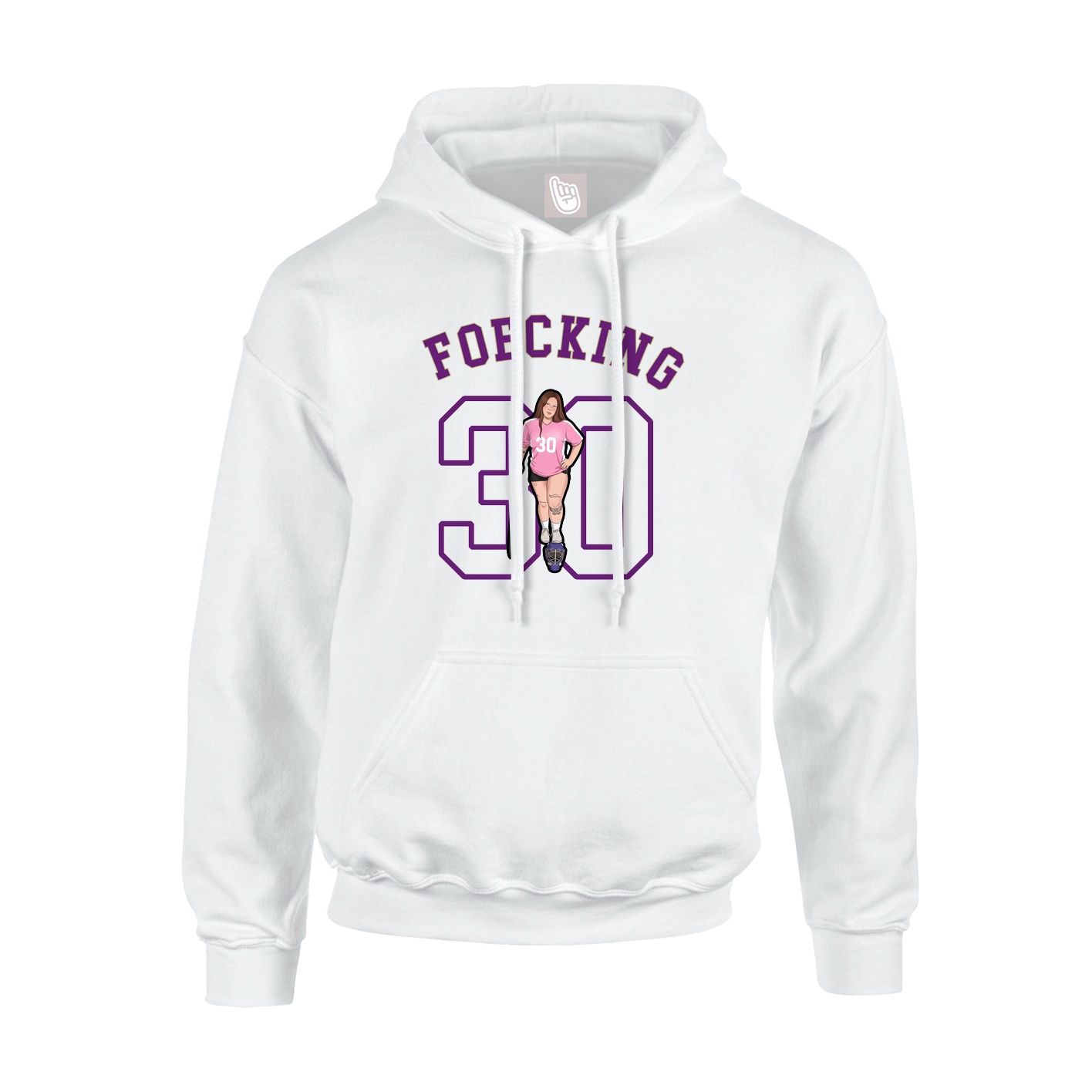 Youth Hoodie — Shirsey Arch in White