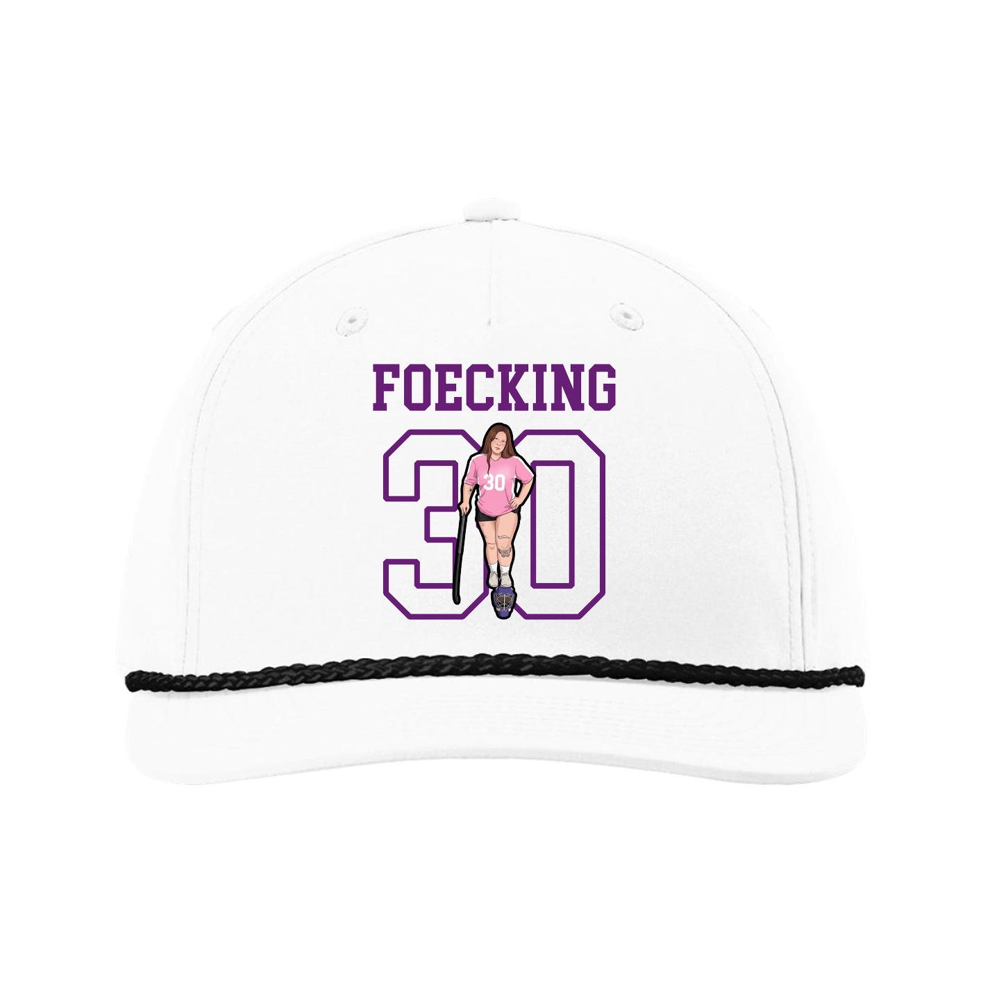 Five-Panel Classic Rope Cap — Shirsey in White