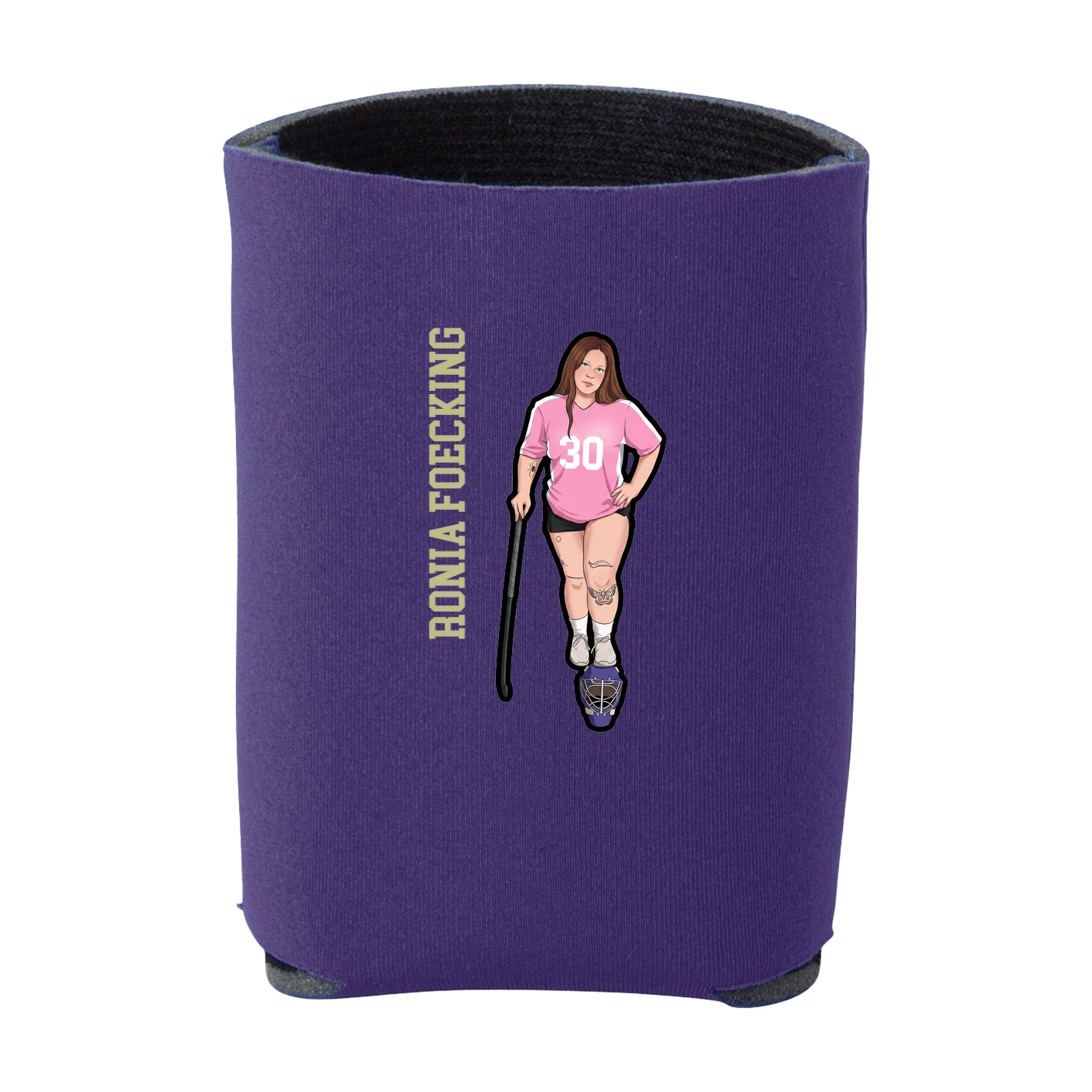 Can Holder — Name Vertical in Purple