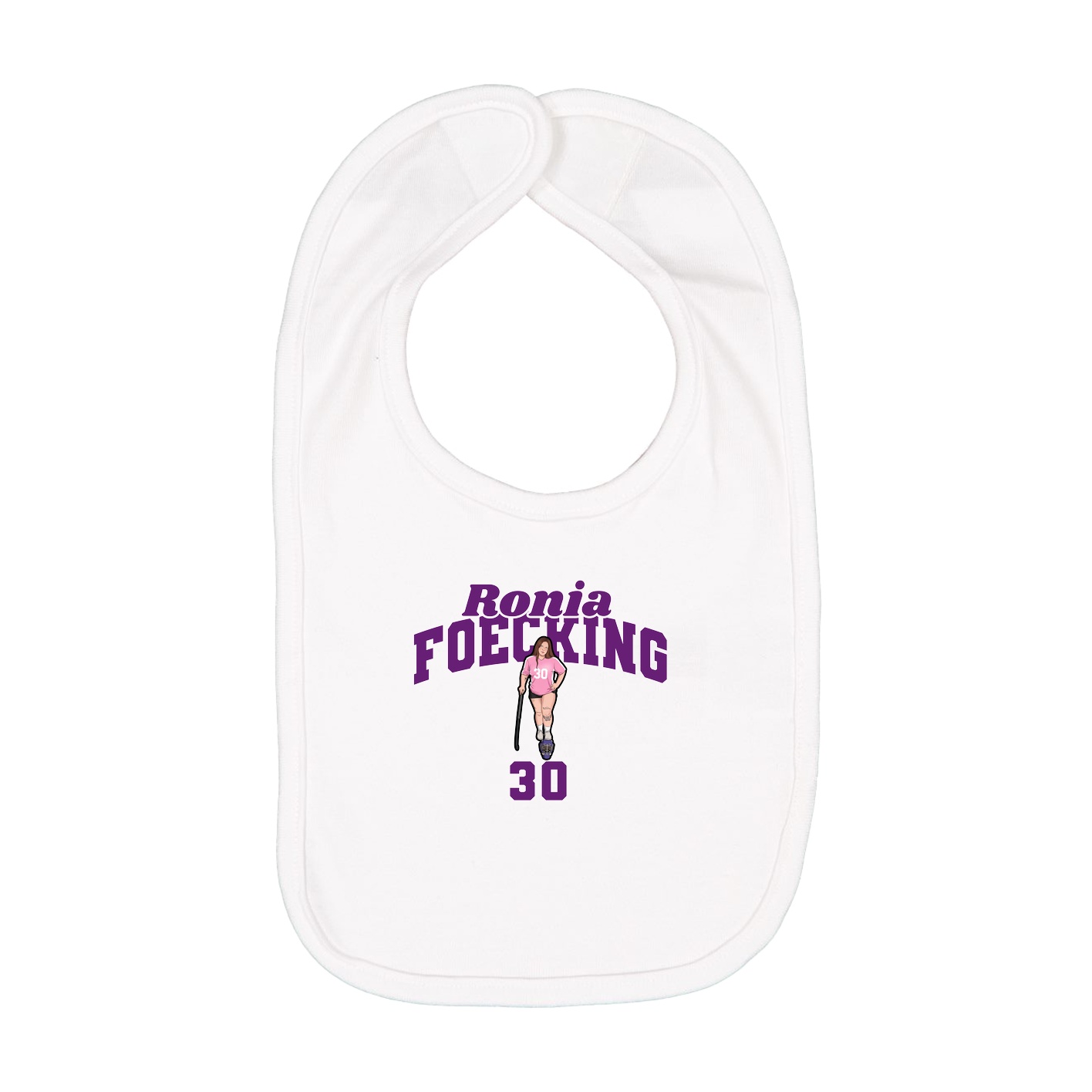 Infant Bib — Signature Arch in White
