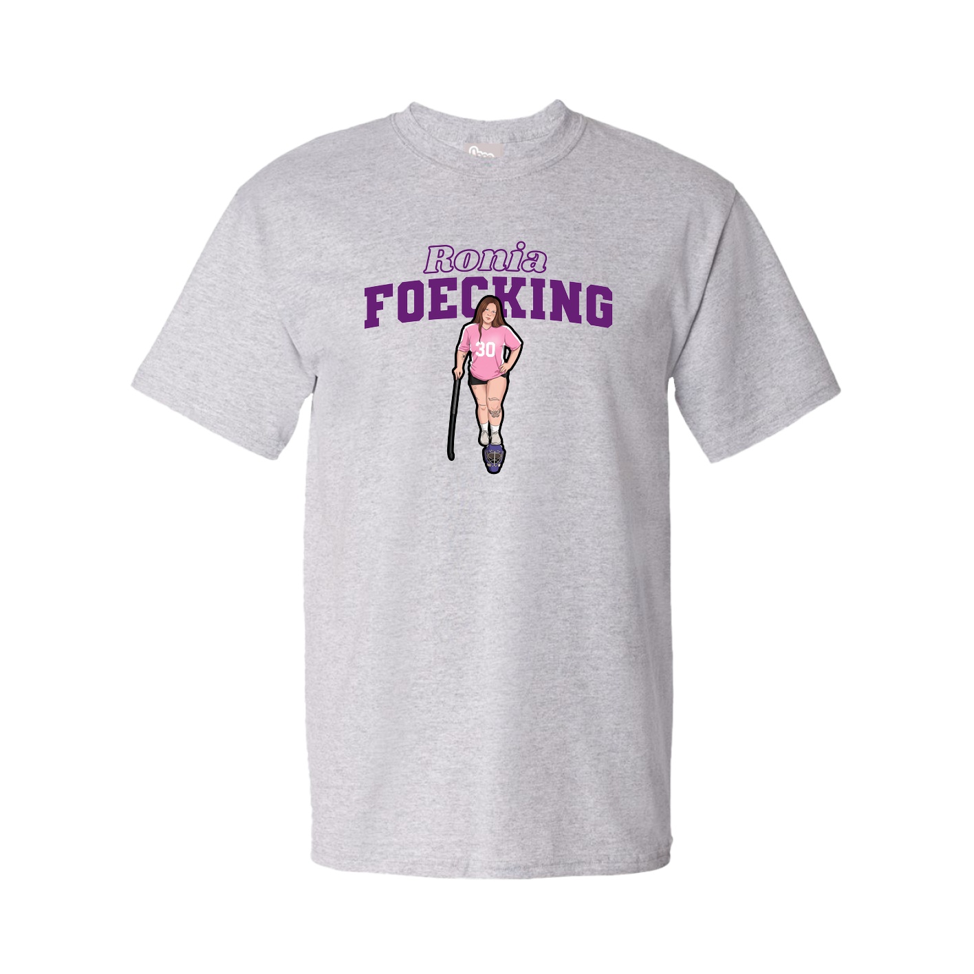 Tee — Name Arch in Grey
