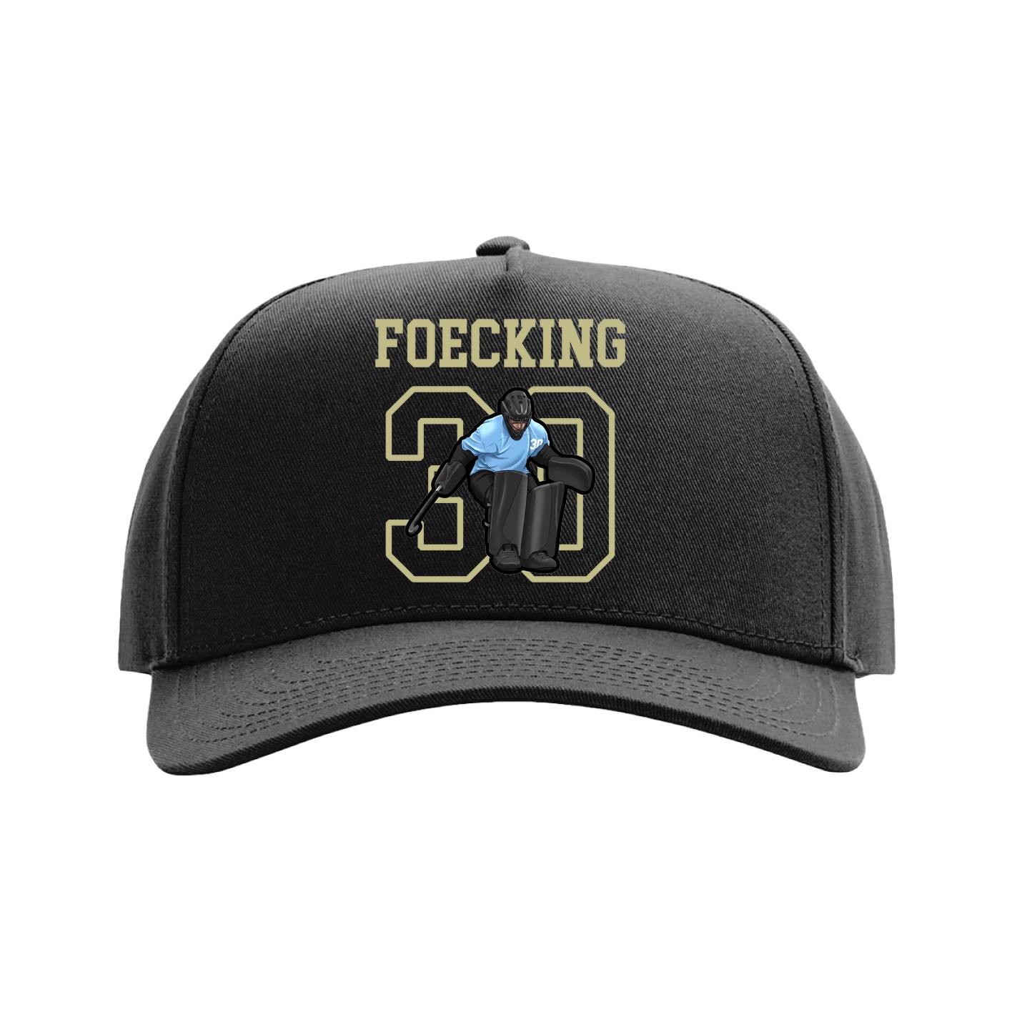 Full Fabric Five-Panel Champ Cap — Shirsey in Black