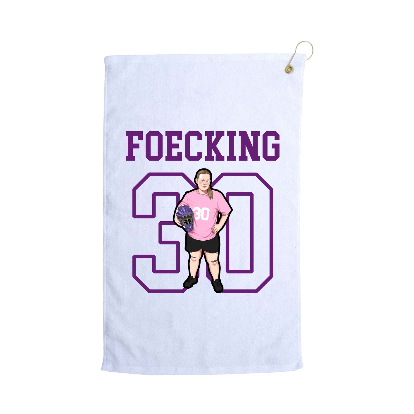 Golf Towel — Shirsey in White