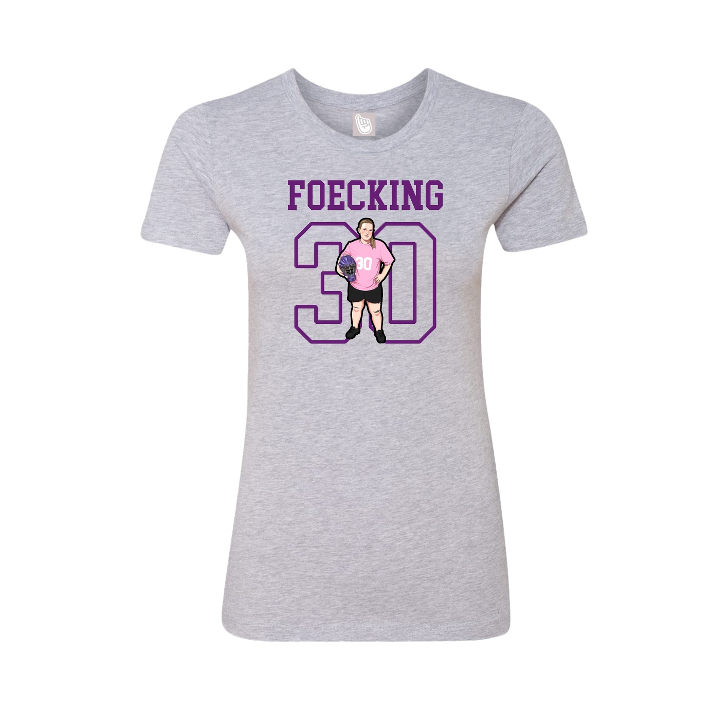 Fitted Women's Tee — Shirsey in Grey