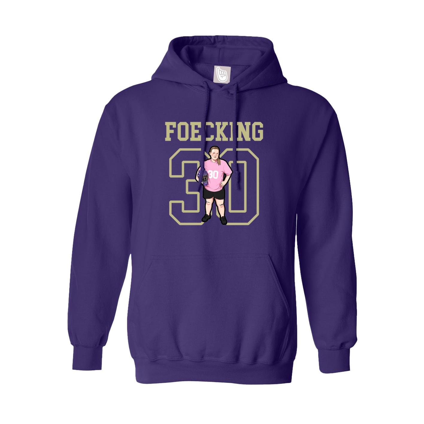 Hoodie — Shirsey in Purple