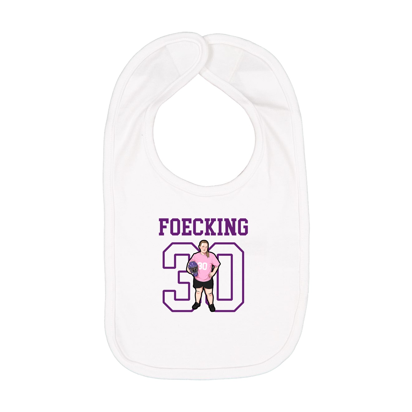 Infant Bib — Shirsey in White