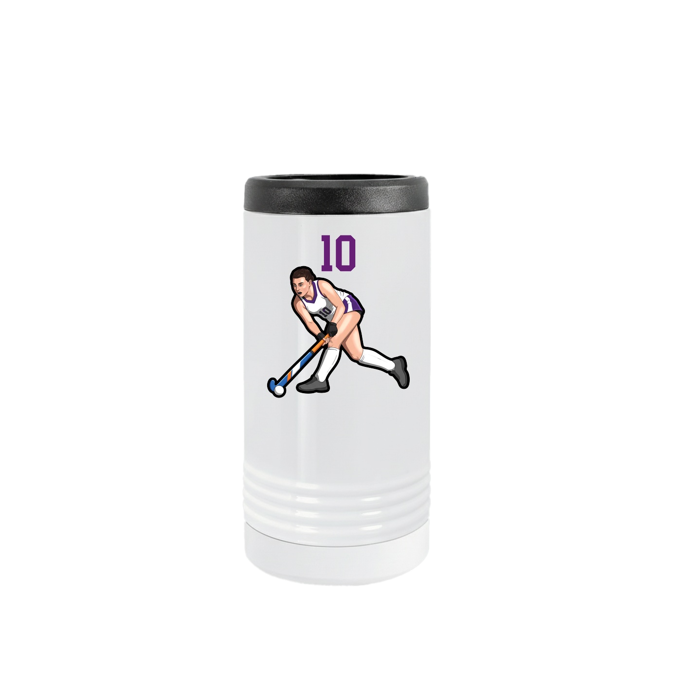 Slim Beverage Holder — Number Top in White