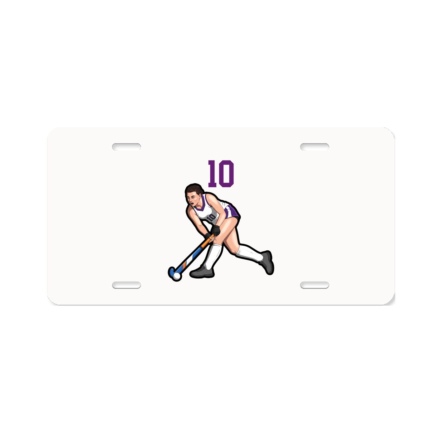 License Plate — Number Top in Classic