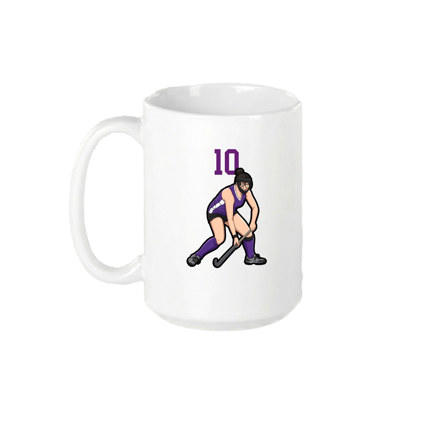 15oz Coffee Mug — Number Top in White