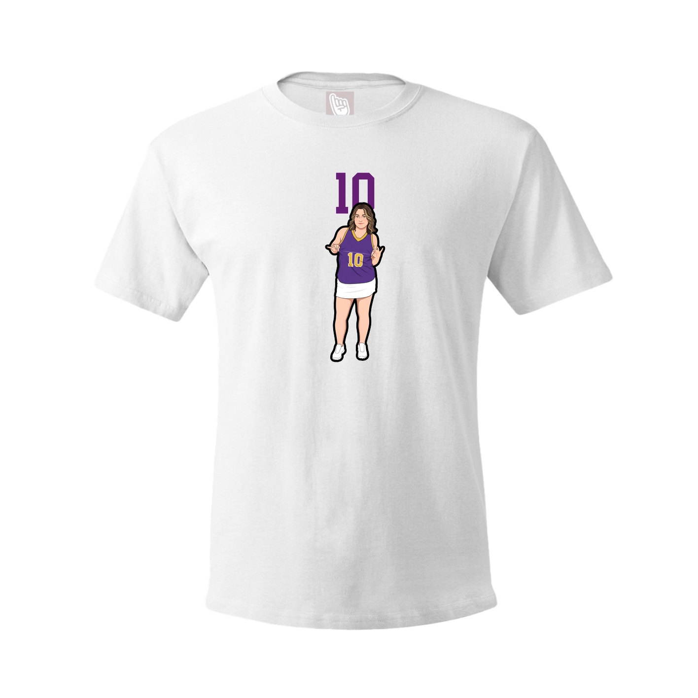 Tee — Number Top in White