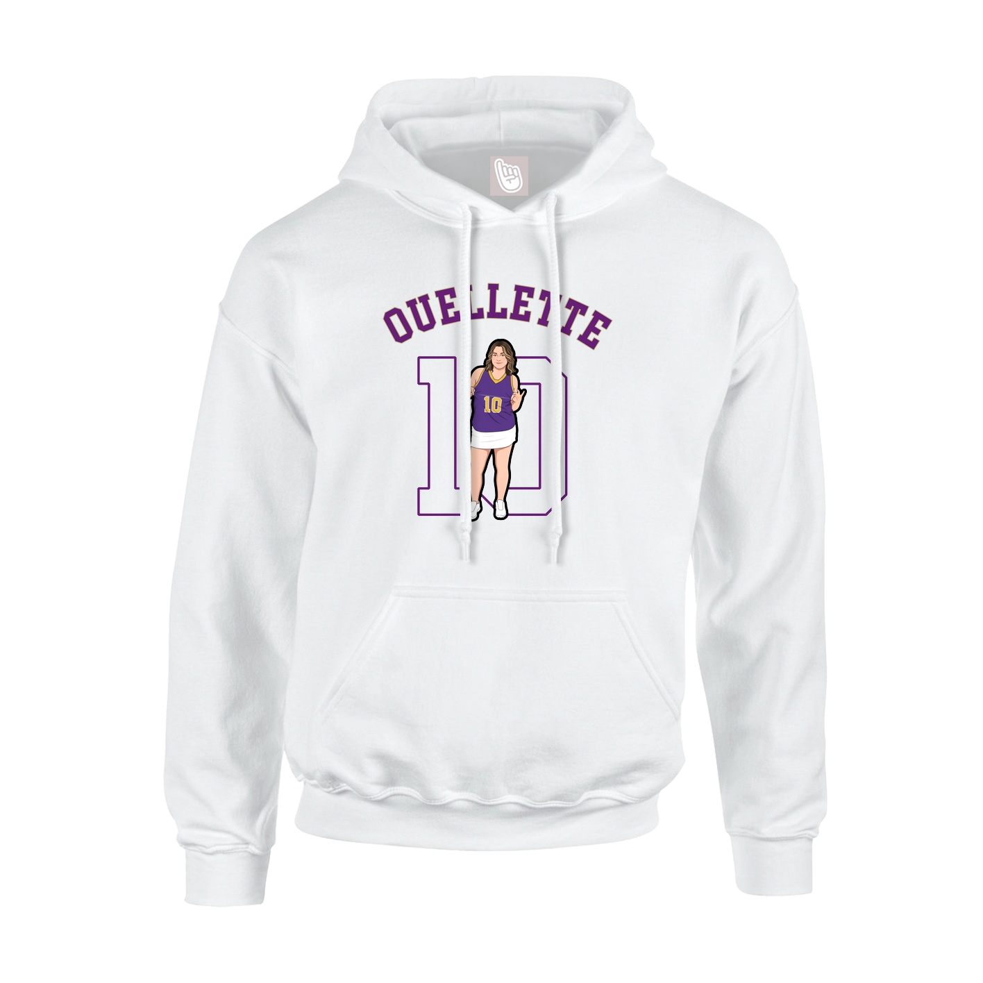 Youth Hoodie — Shirsey Arch in White