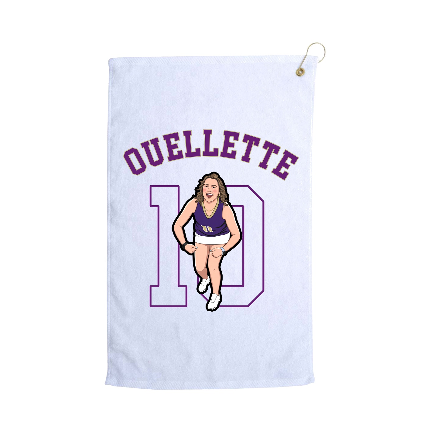 Golf Towel — Shirsey Arch in White