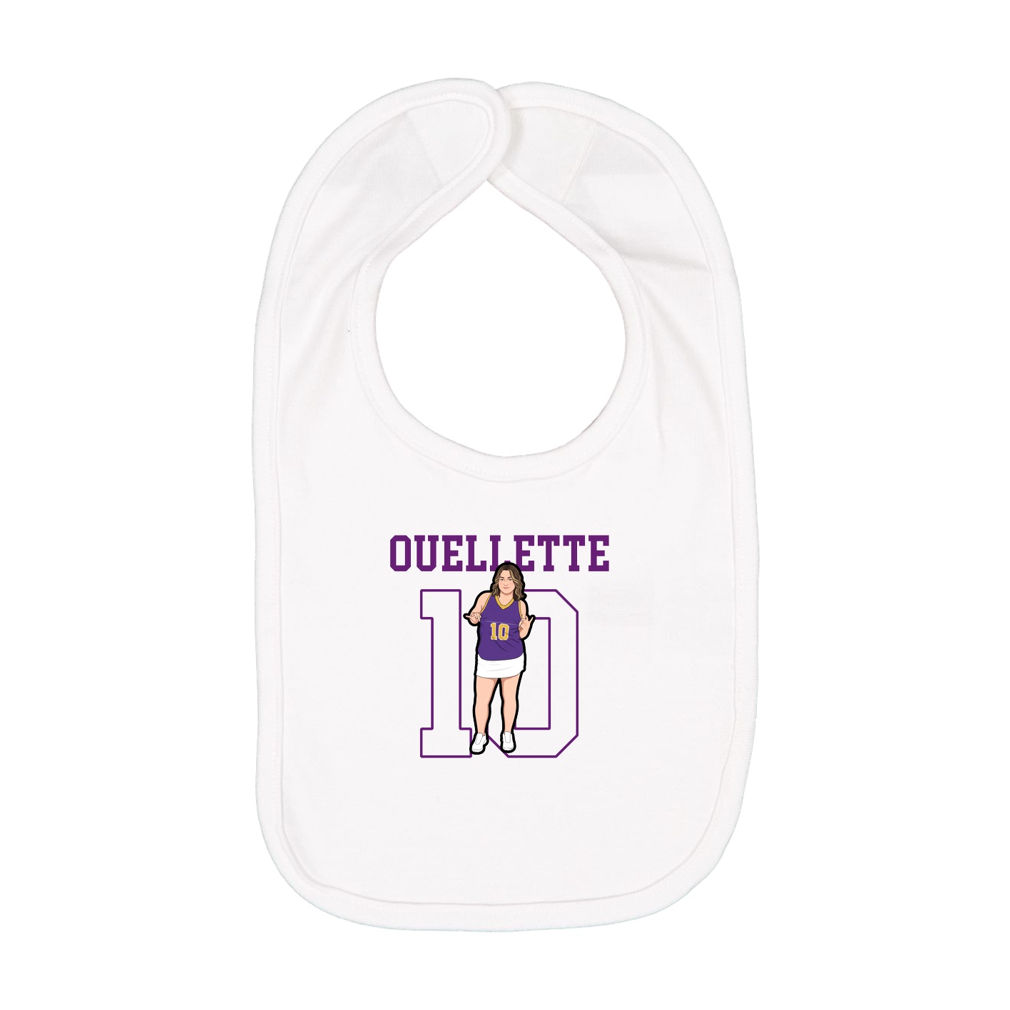 Infant Bib — Shirsey in White