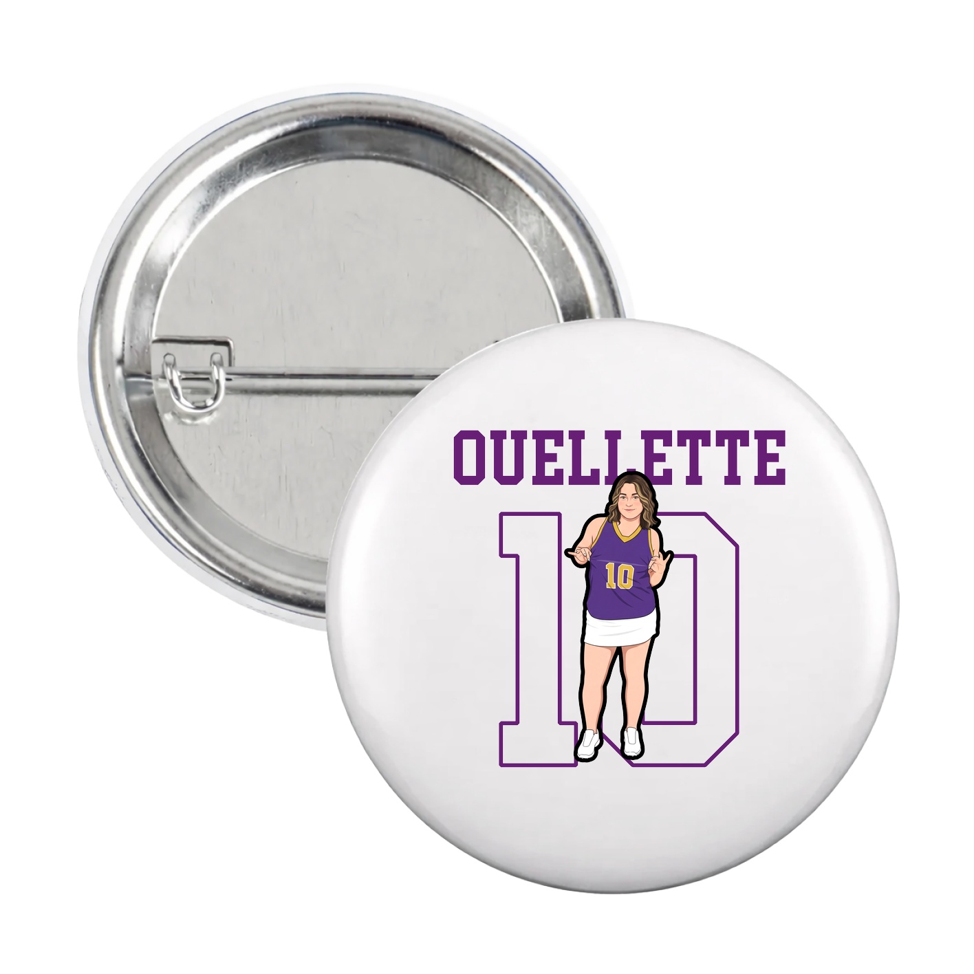 Game Day Button — Shirsey in White