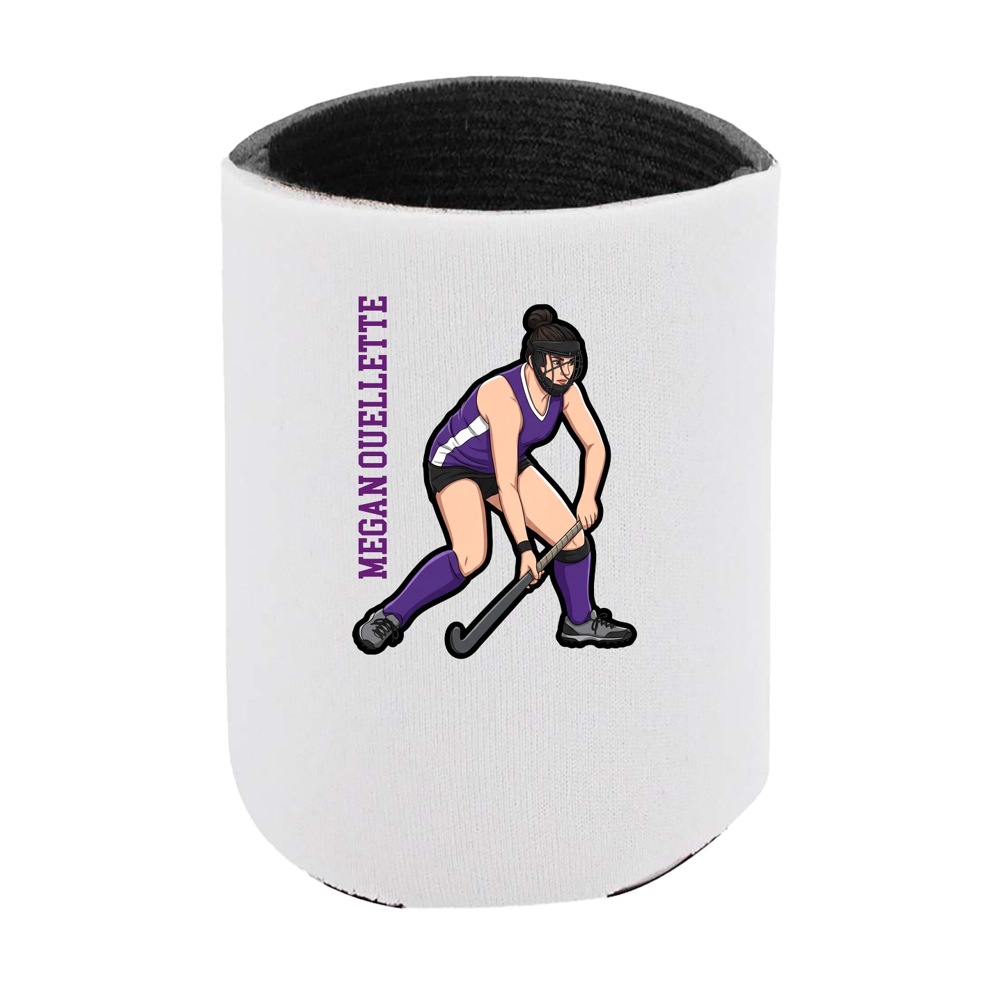 Can Holder — Name Vertical in White