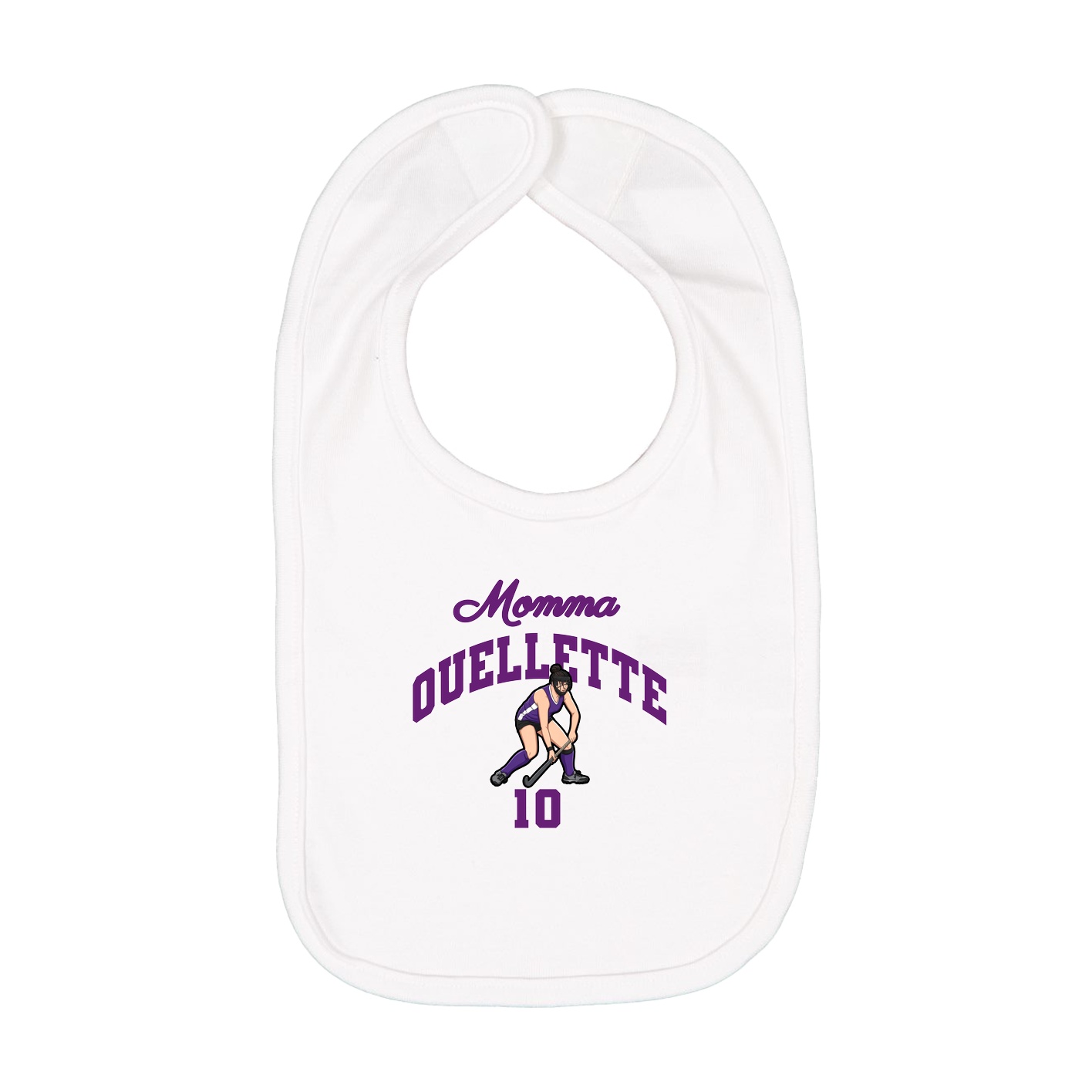 Infant Bib — Mothers Day Arch in White