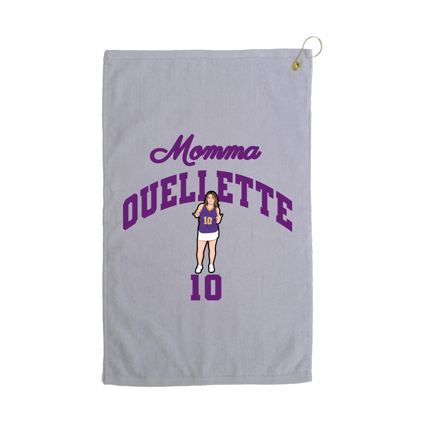 Golf Towel — Mothers Day Arch in Grey
