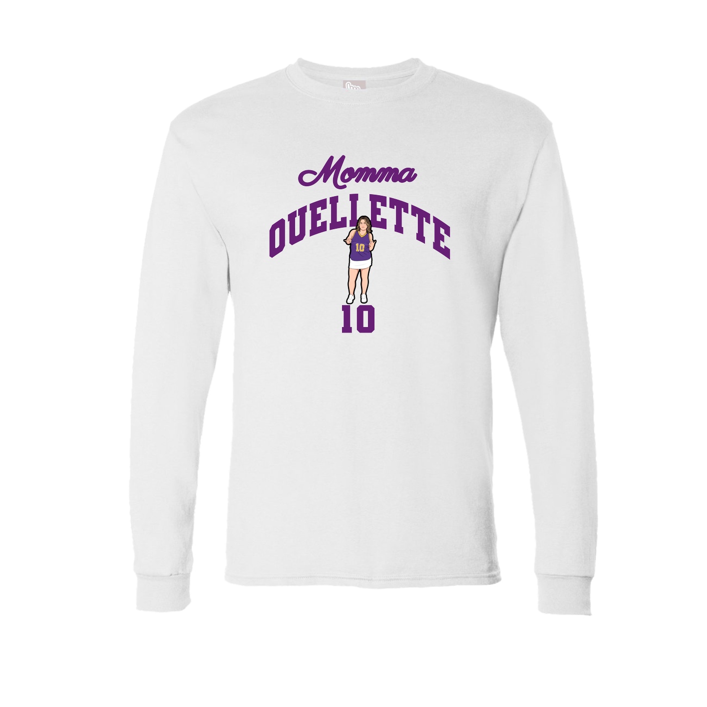 Long Sleeve Tee — Mothers Day Arch in White