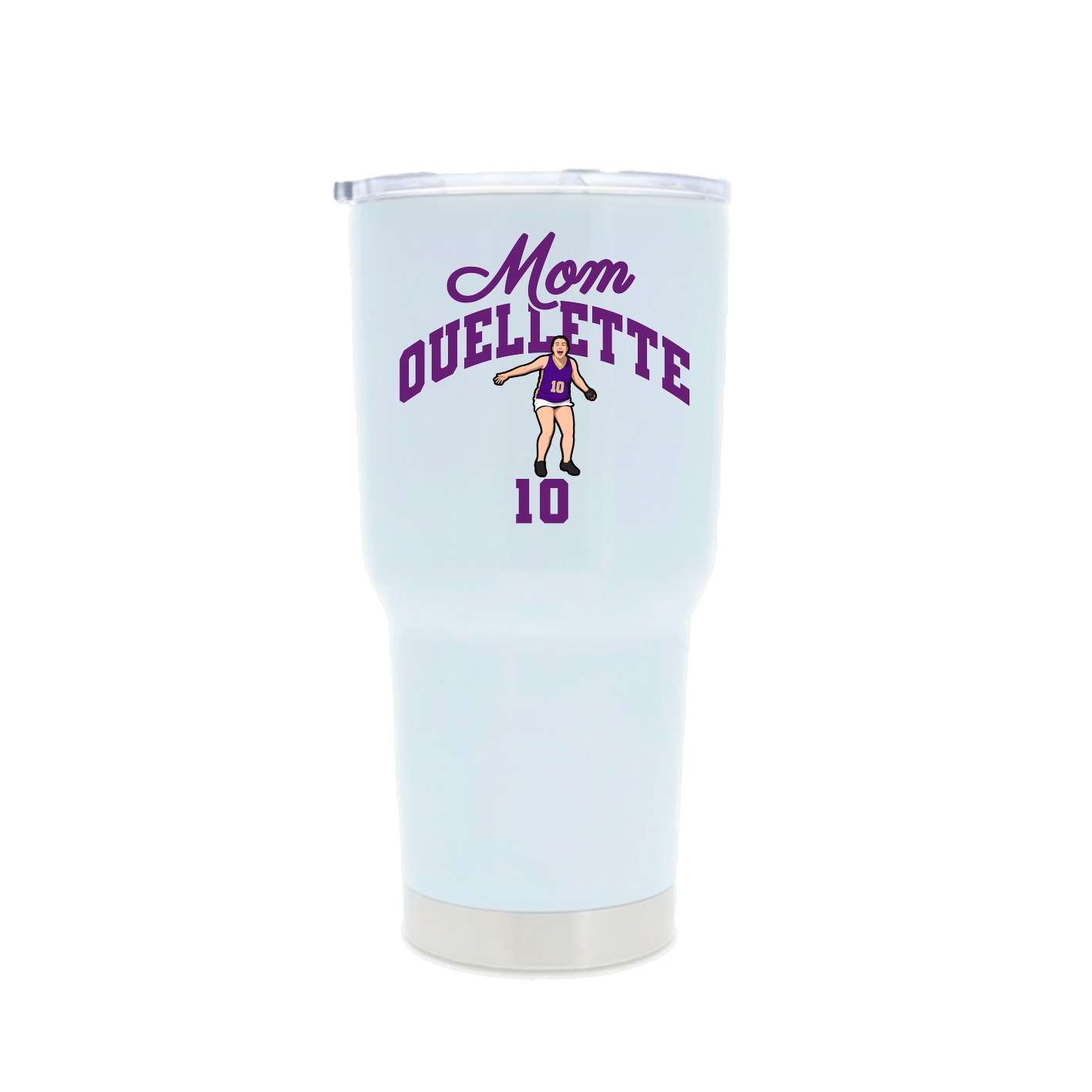 30oz Stainless Steel Tumbler — Mothers Day Arch in White
