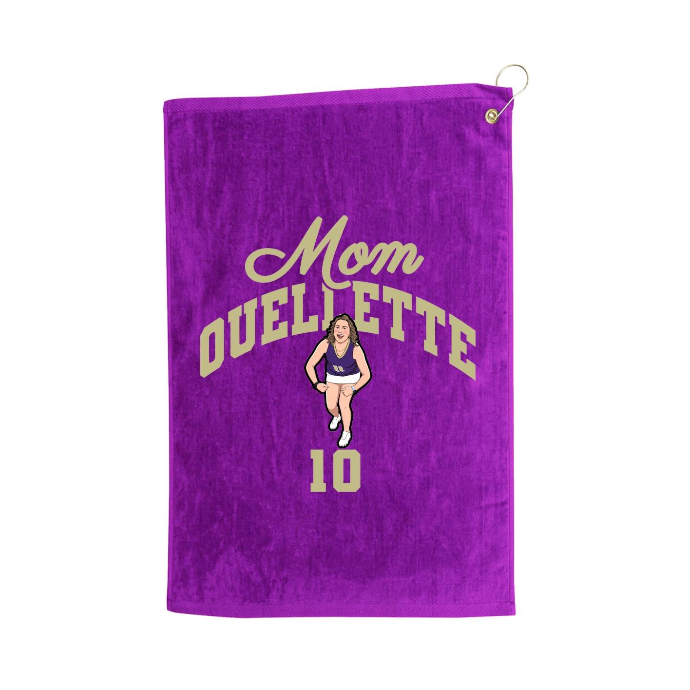 Golf Towel — Mothers Day Arch in Purple