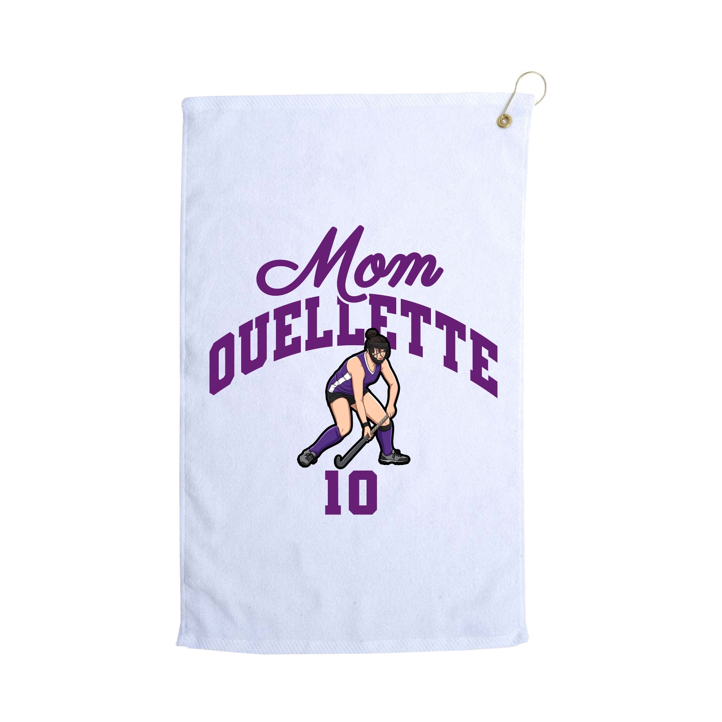 Golf Towel — Mothers Day Arch in White