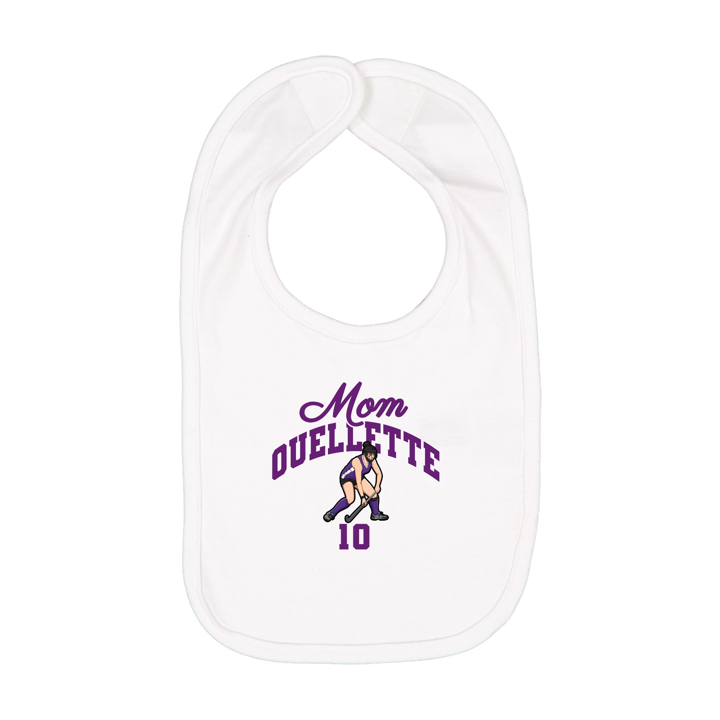 Infant Bib — Mothers Day Arch in White