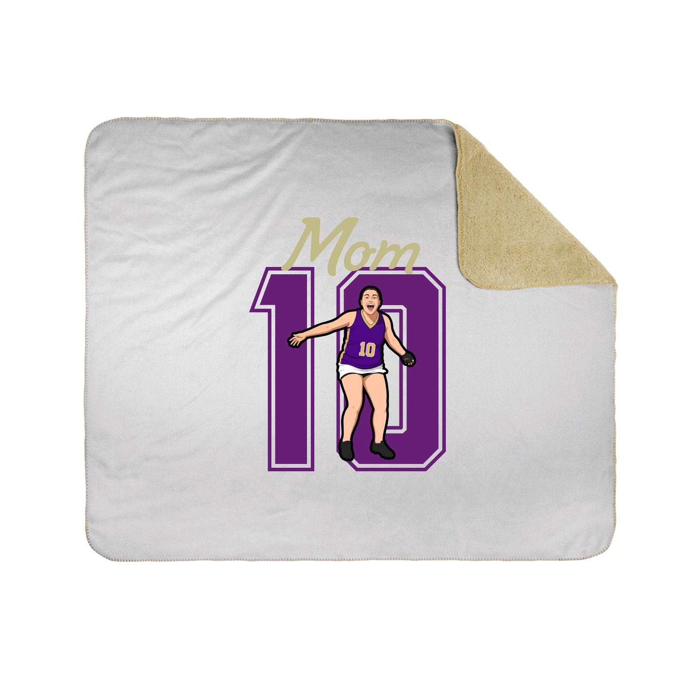 Throw Blanket — Mothers Day Shirsey in White