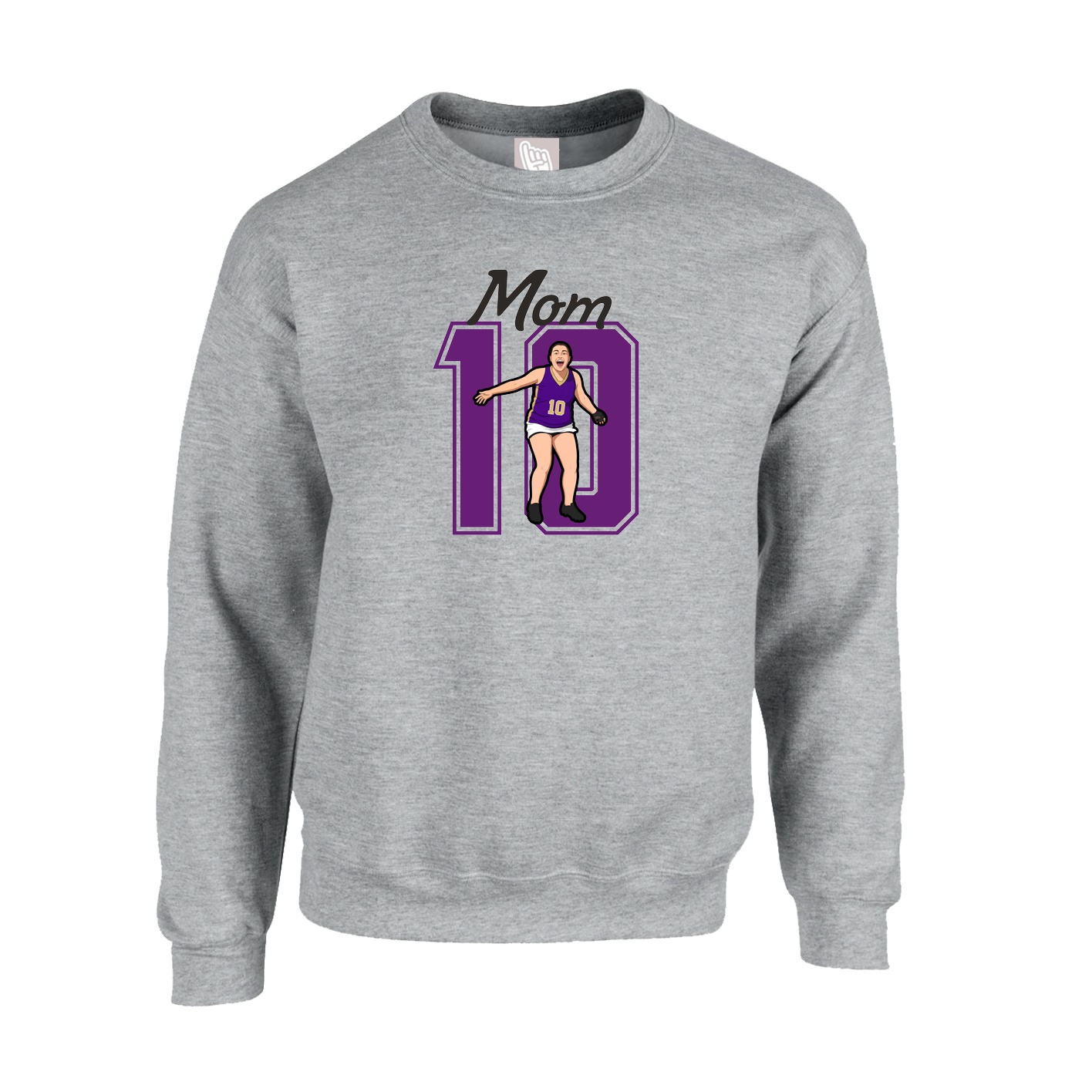 Fleece Crew — Mothers Day Shirsey in Grey