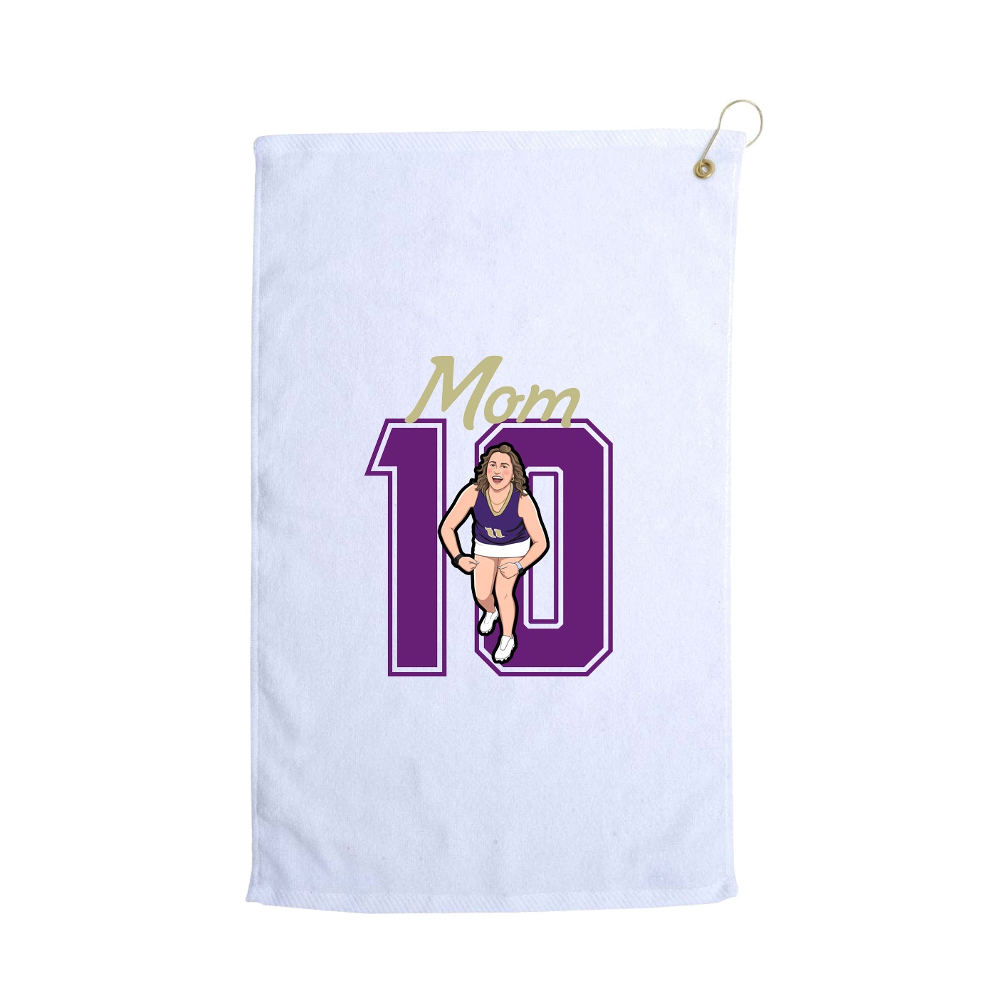 Golf Towel — Mothers Day Shirsey in White