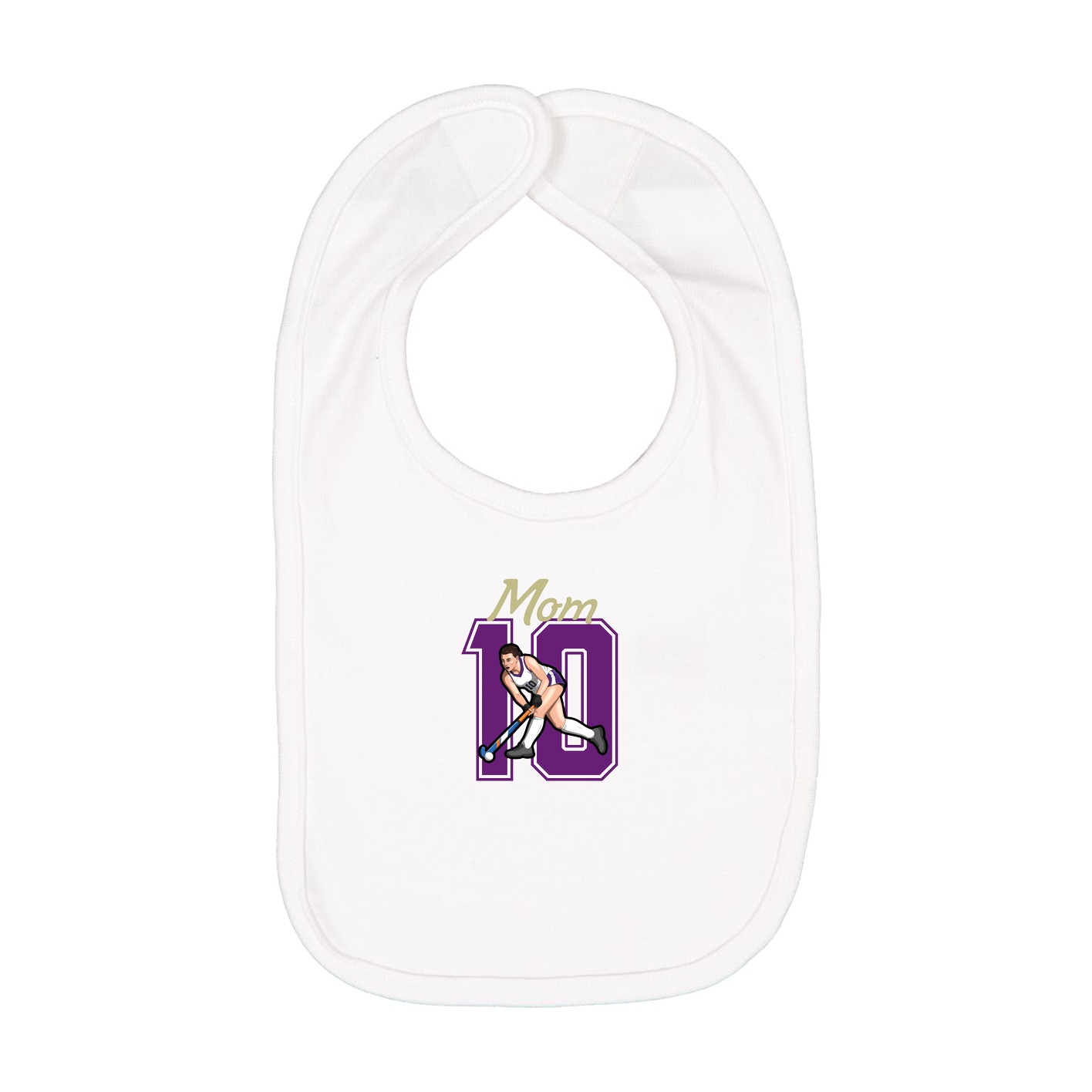 Infant Bib — Mothers Day Shirsey in White