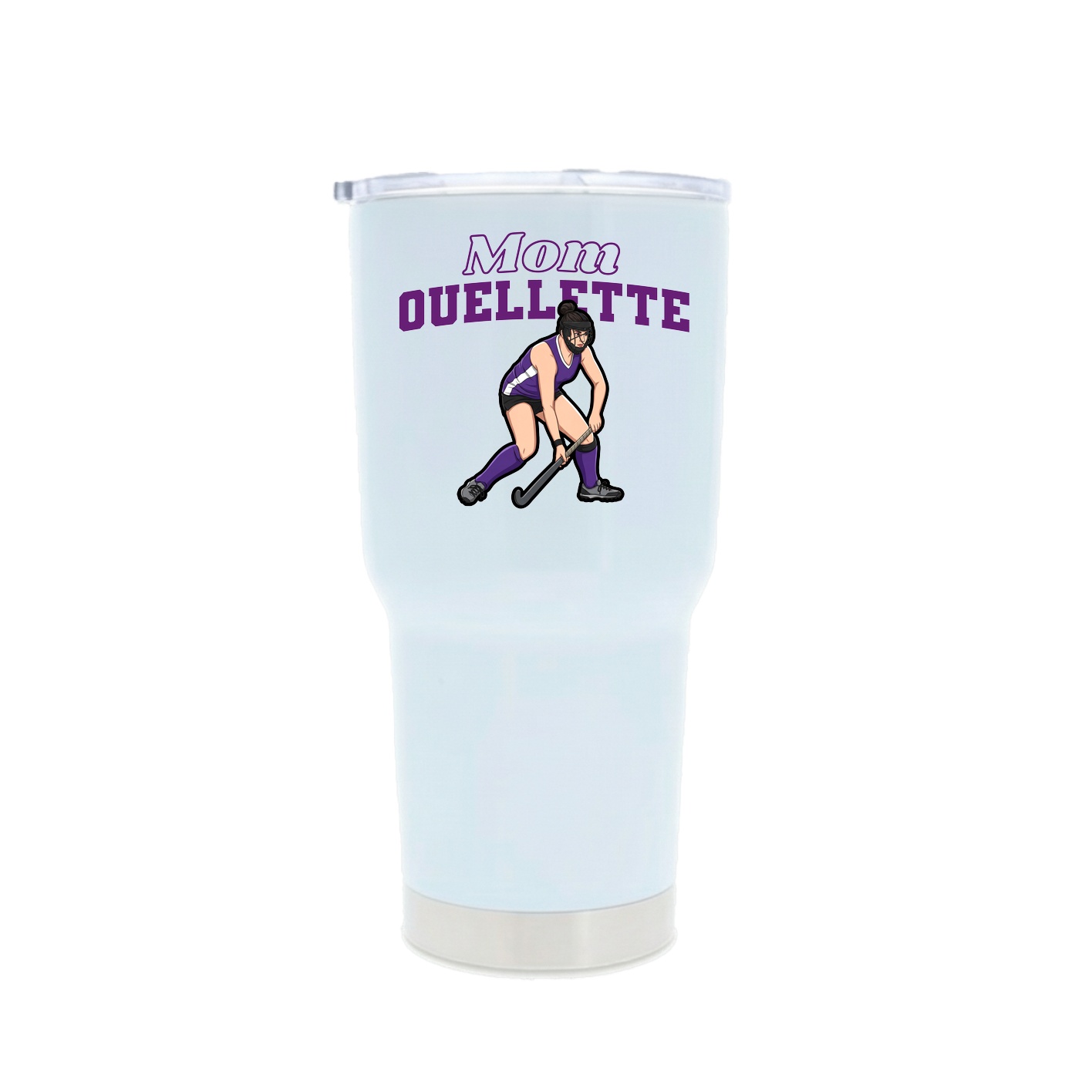 30oz Stainless Steel Tumbler — Mothers Day Block in White