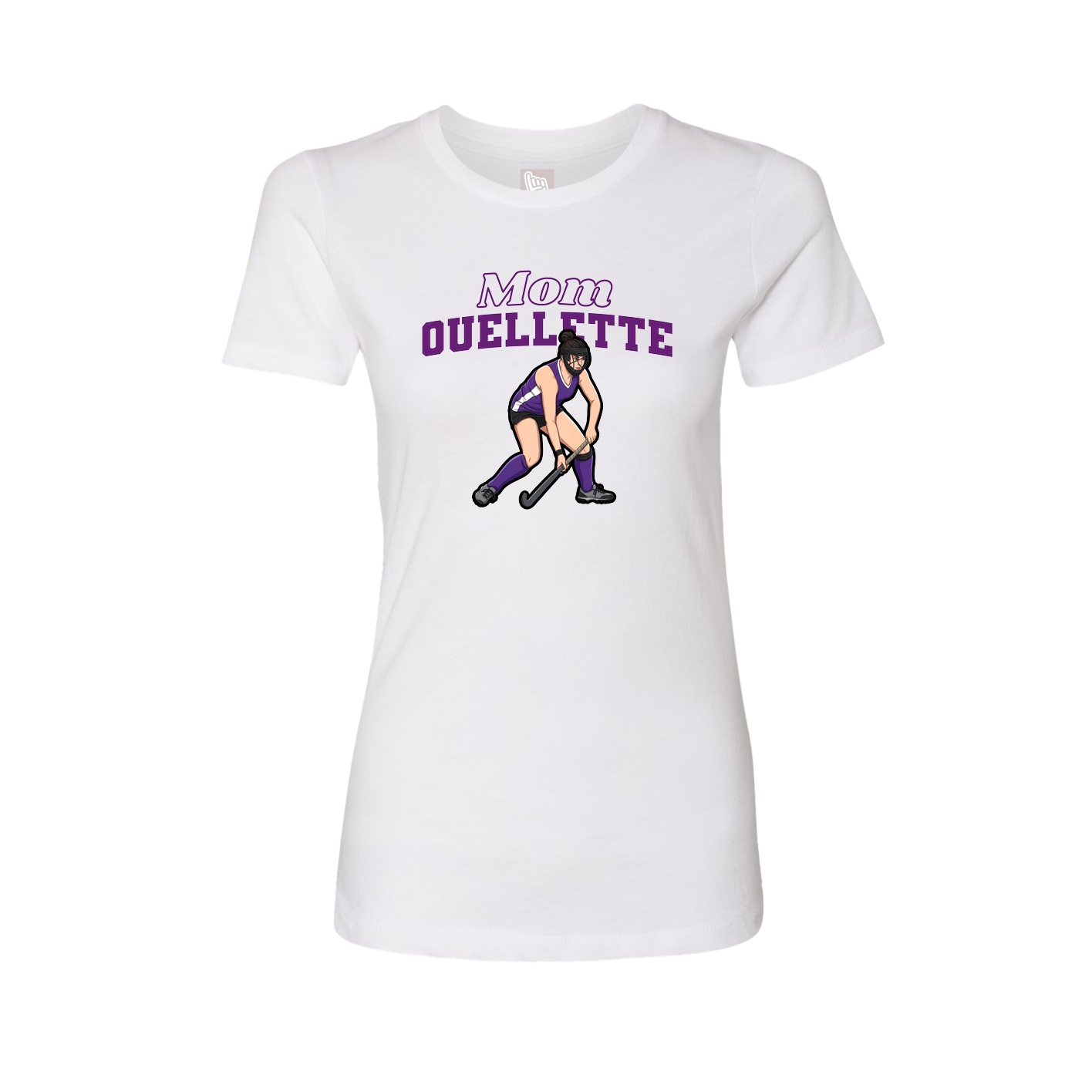 Womens Tee — Mothers Day Block in White