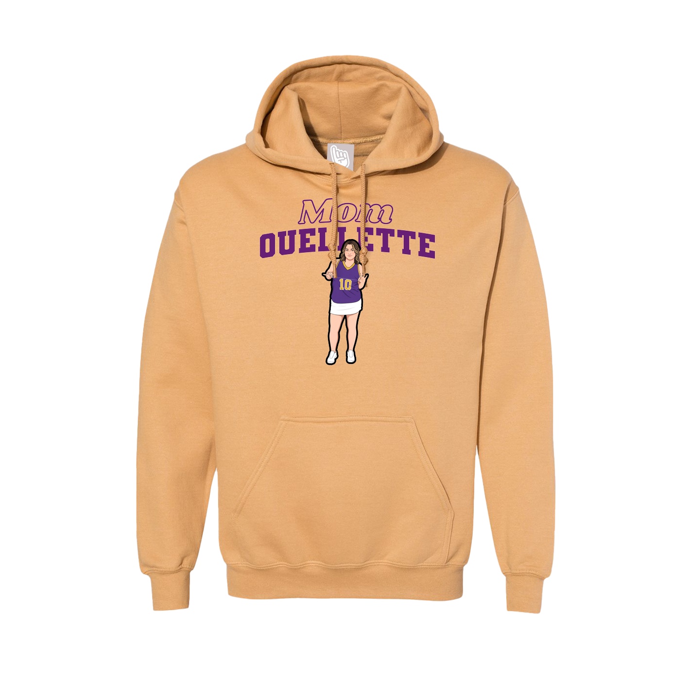 Hoodie — Mothers Day Block in Vegas Gold