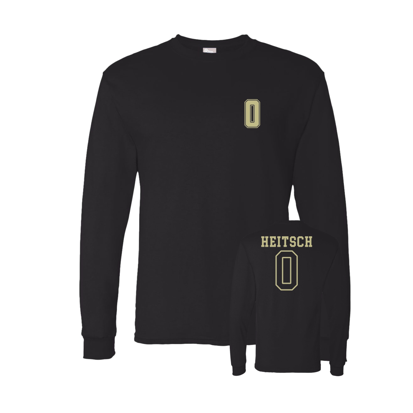Long Sleeve Tee — Chest Back in Black