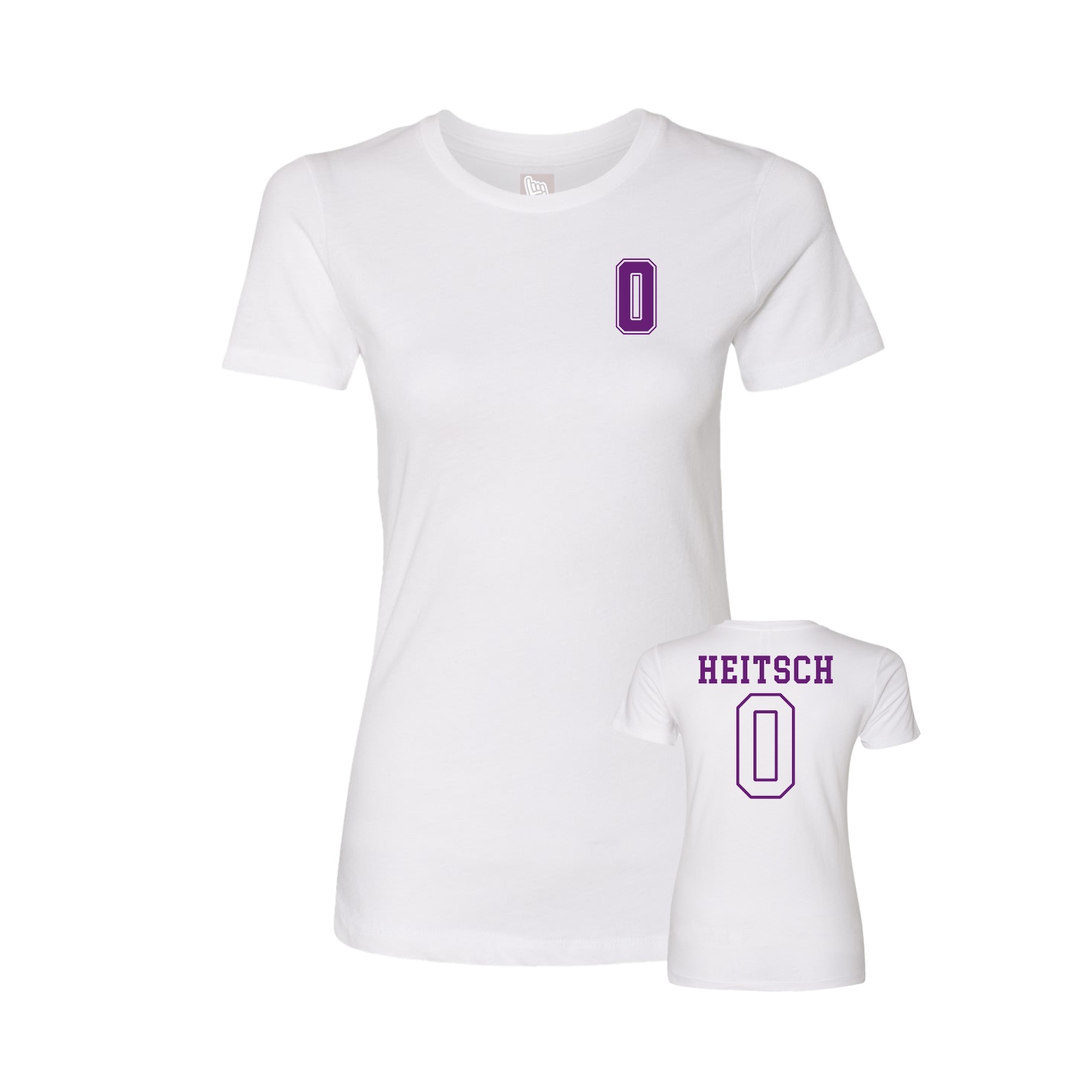 Womens Tee — Chest Back in White