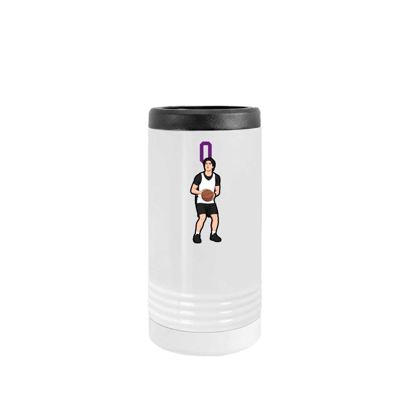 Slim Beverage Holder — Number Top in White