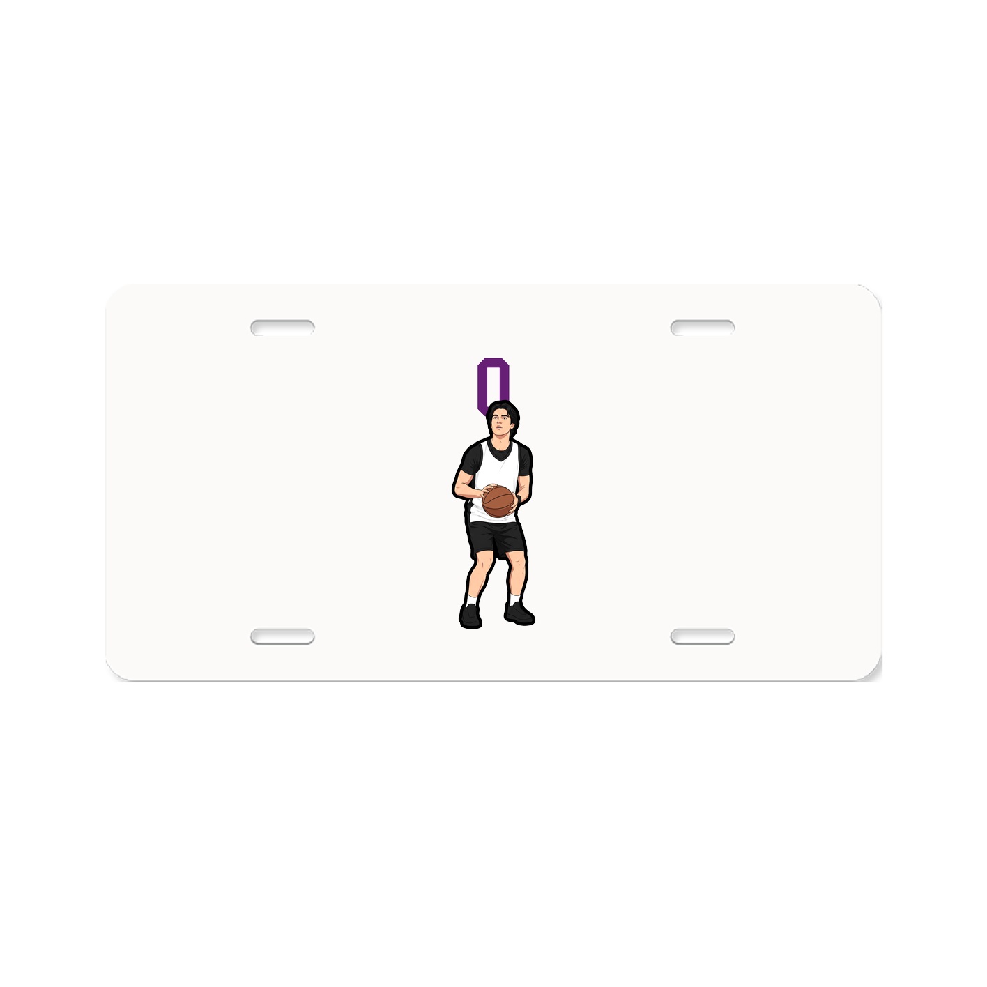 License Plate — Number Top in Classic