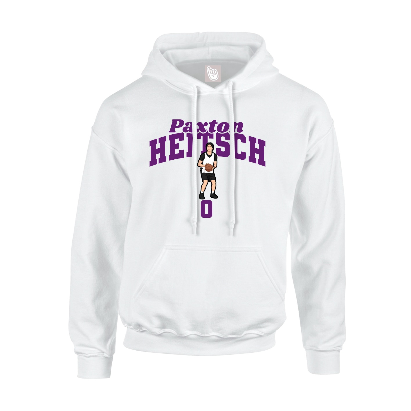 Youth Hoodie — Signature Arch in White