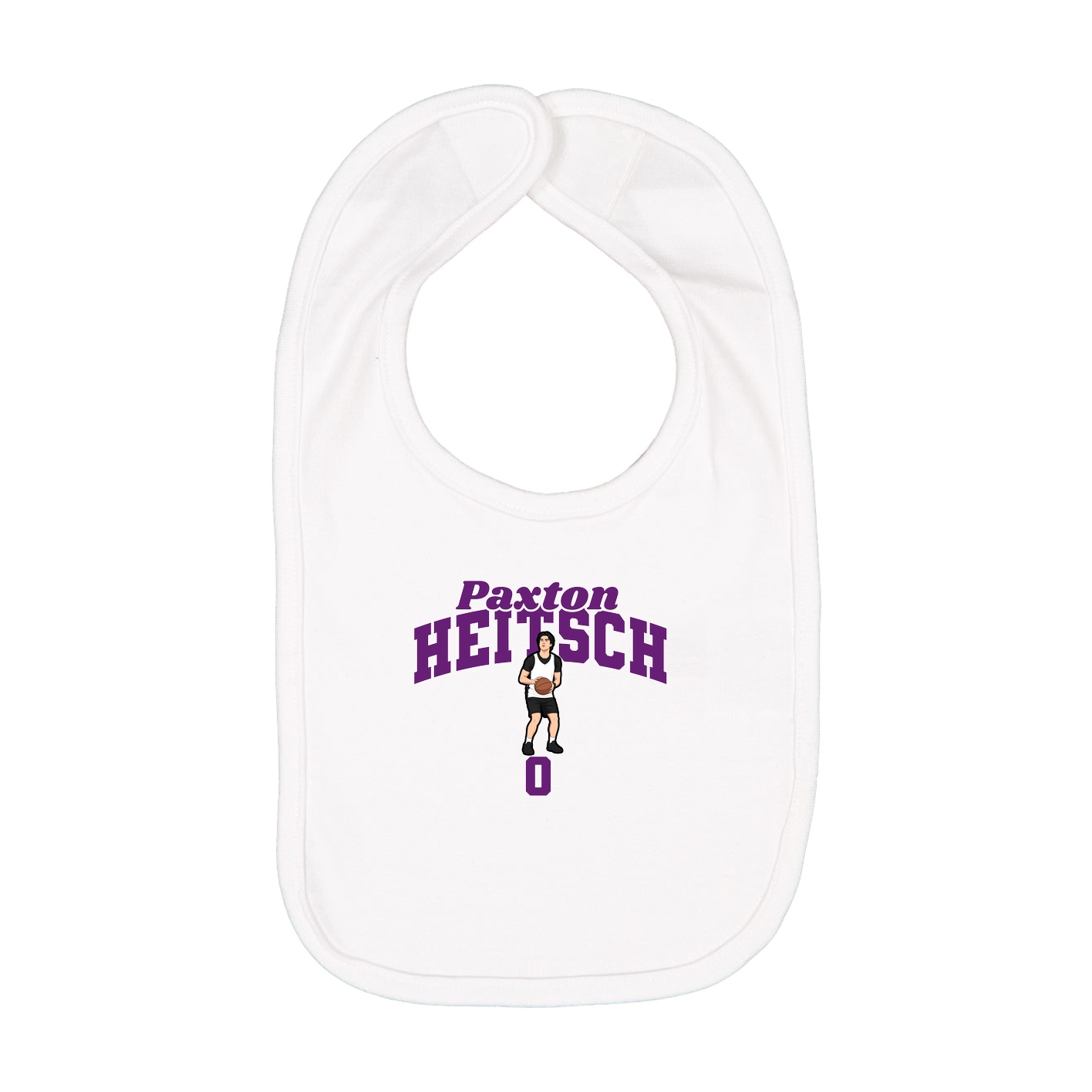Infant Bib — Signature Arch in White