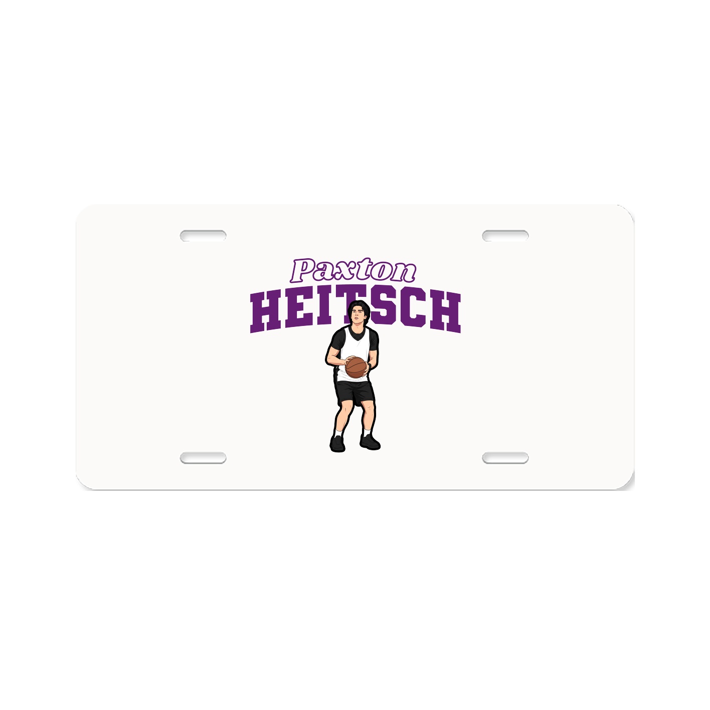 License Plate — Name Arch in Classic