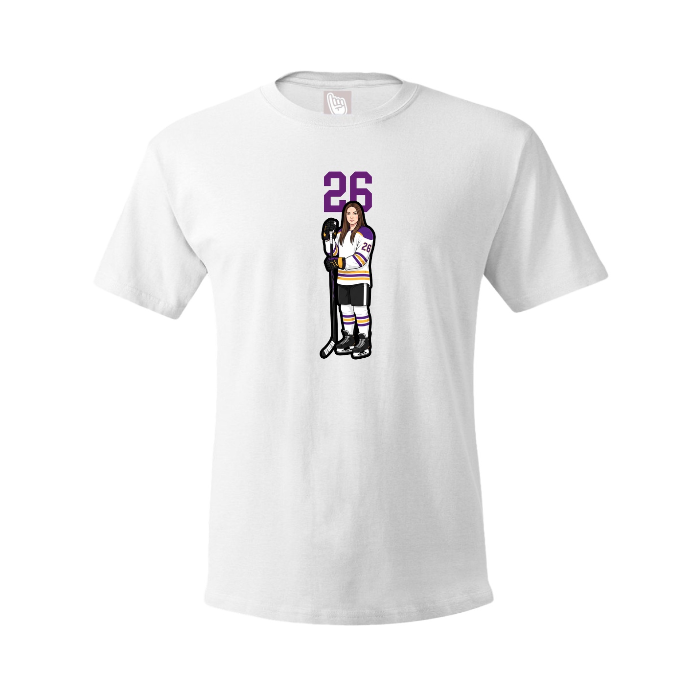 Tee — Number Top in White
