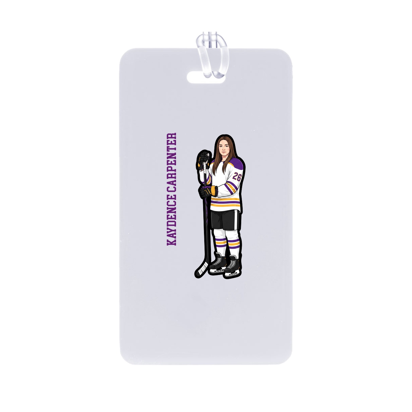 Bag Tag — Name Vertical in Classic