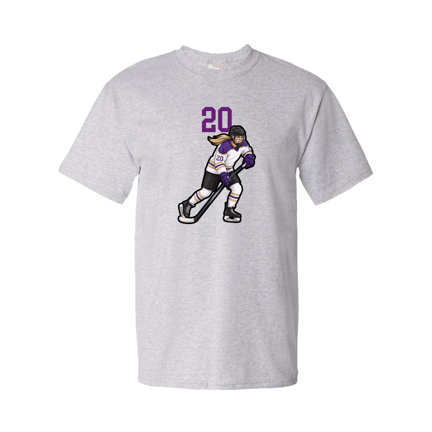 Tee — Number Top in Grey