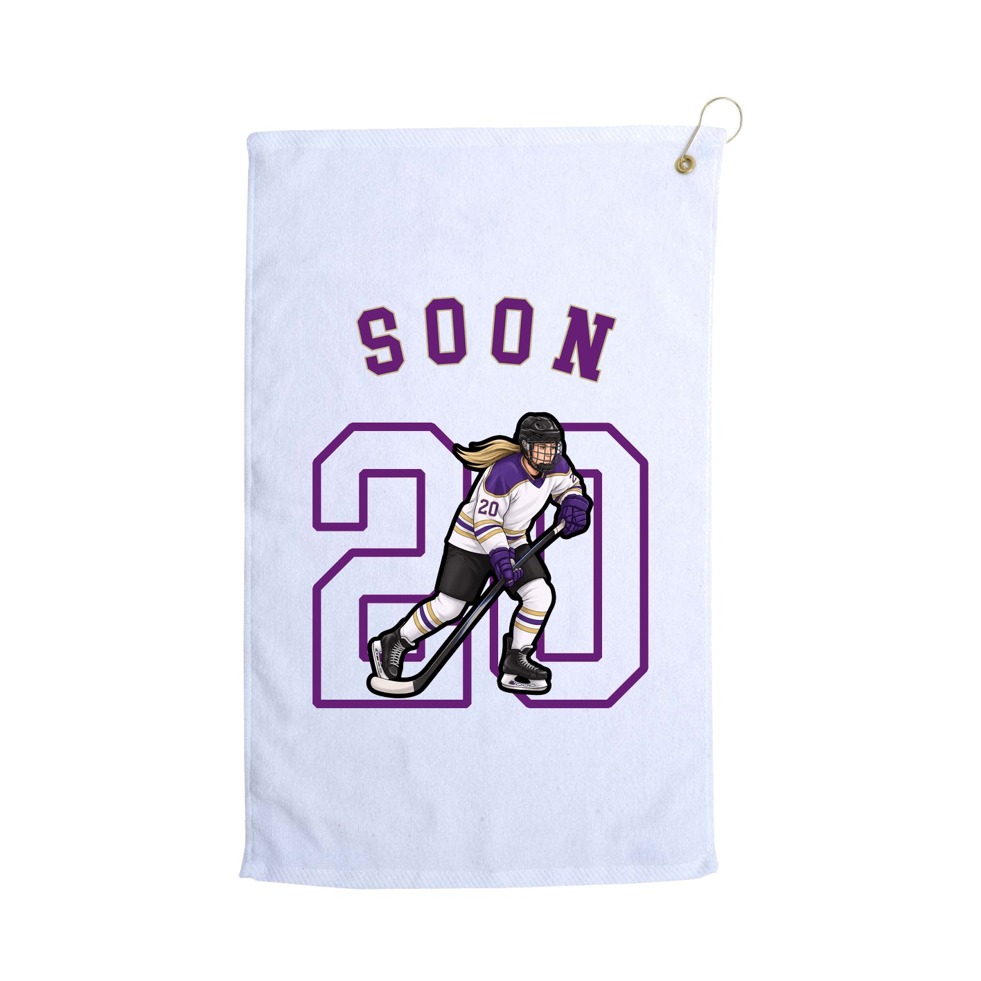Golf Towel — Shirsey Arch in White