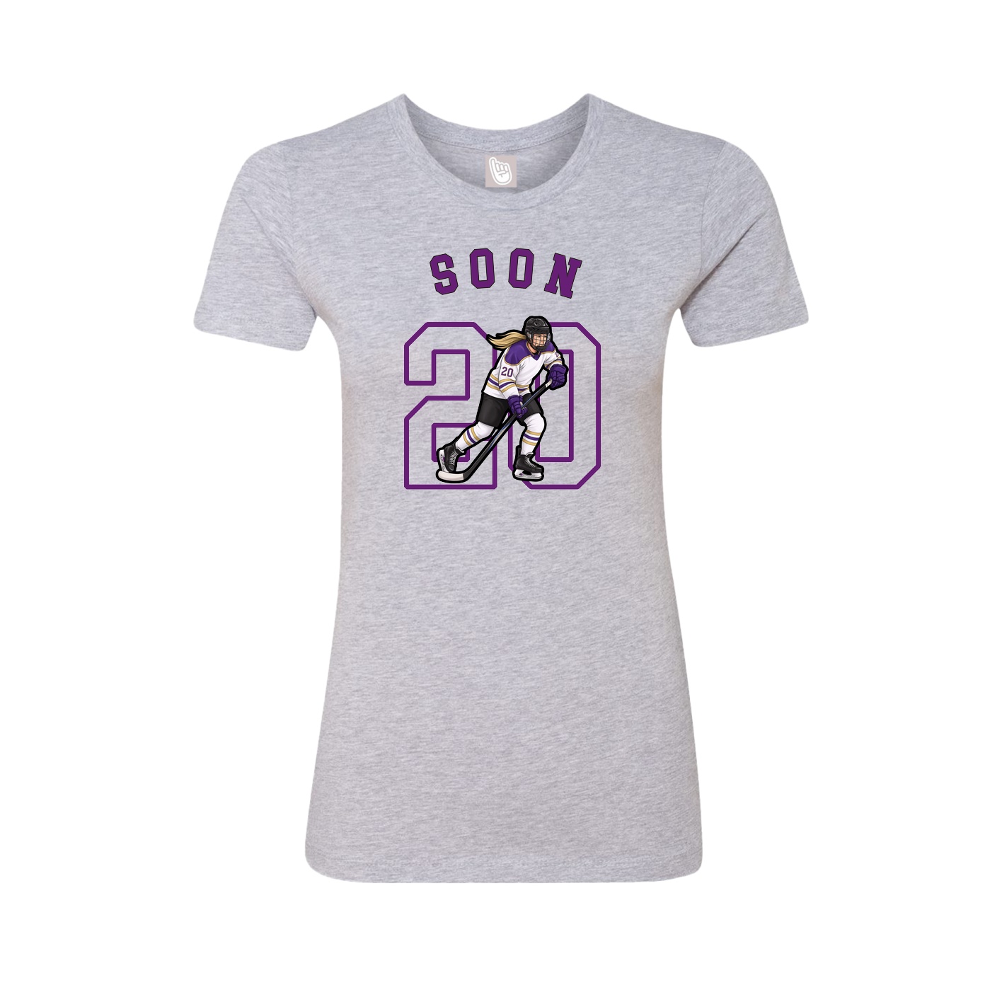 Fitted Women's Tee — Shirsey Arch in Grey