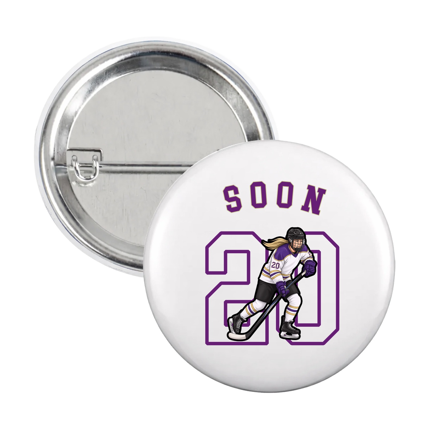 Game Day Button — Shirsey Arch in White