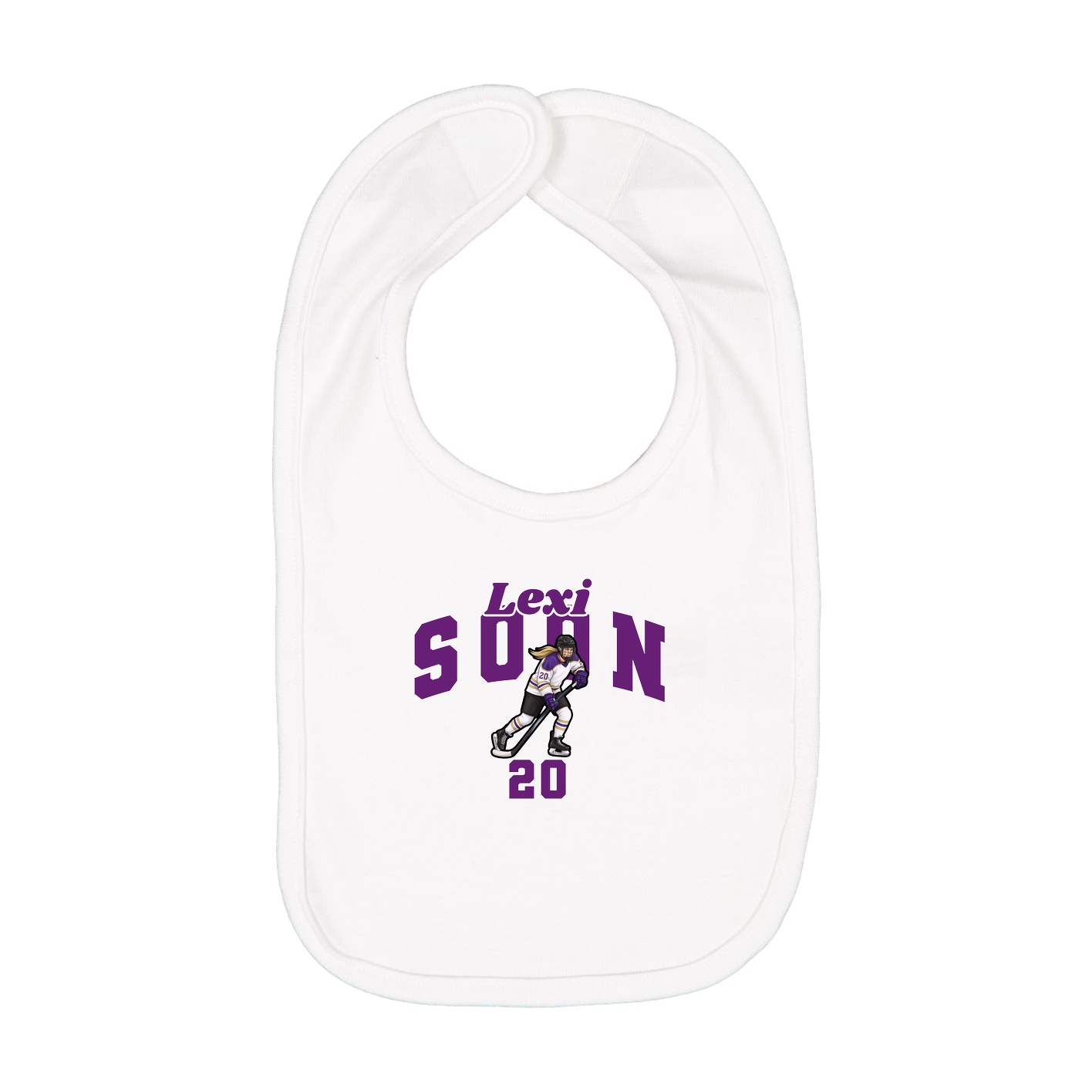 Infant Bib — Signature Arch in White