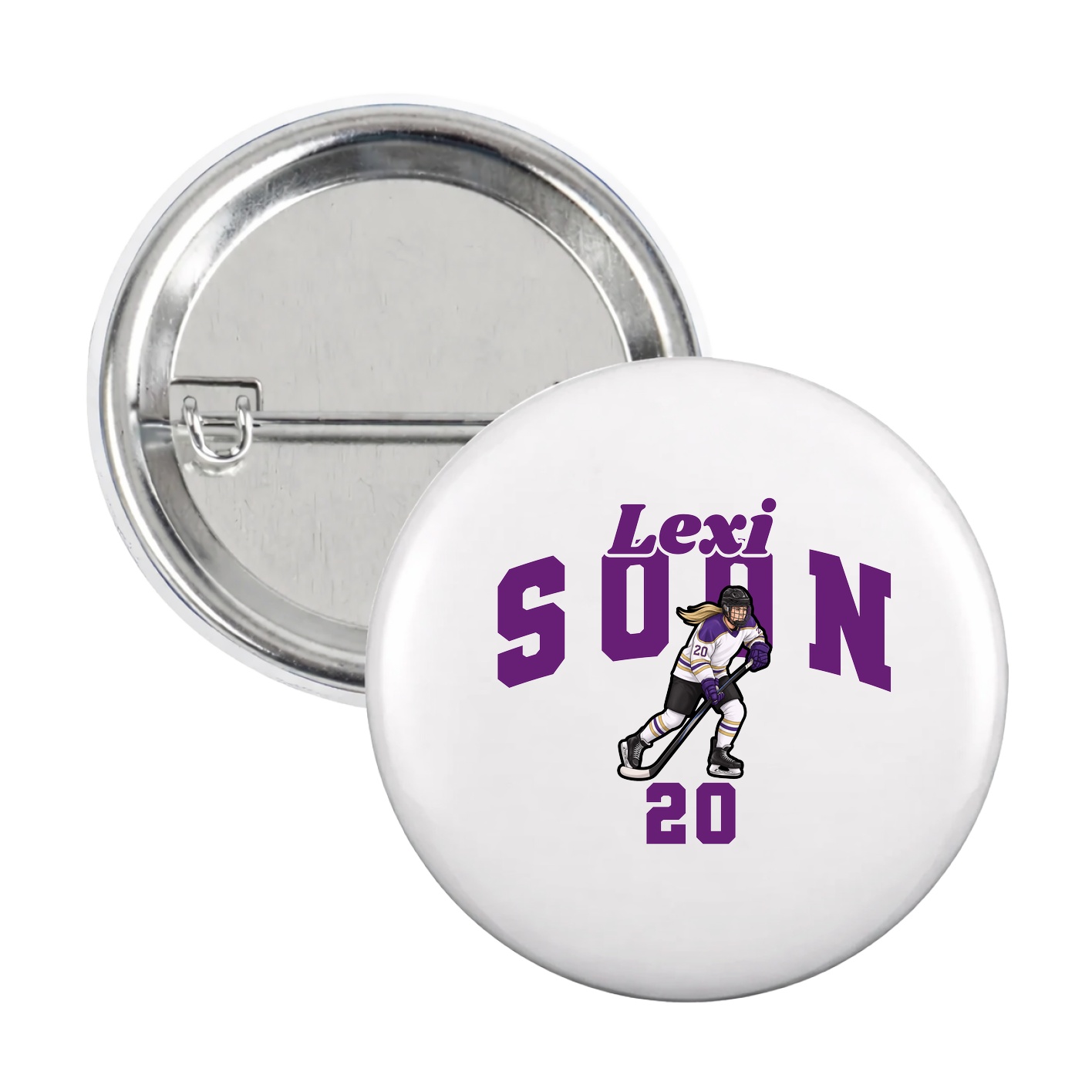 Game Day Button — Signature Arch in White