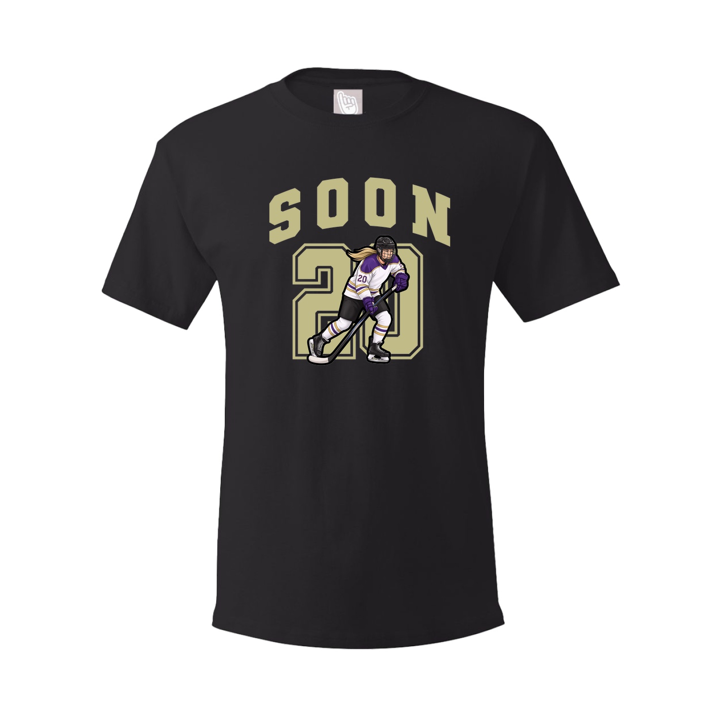 Youth Tee — Number in Black